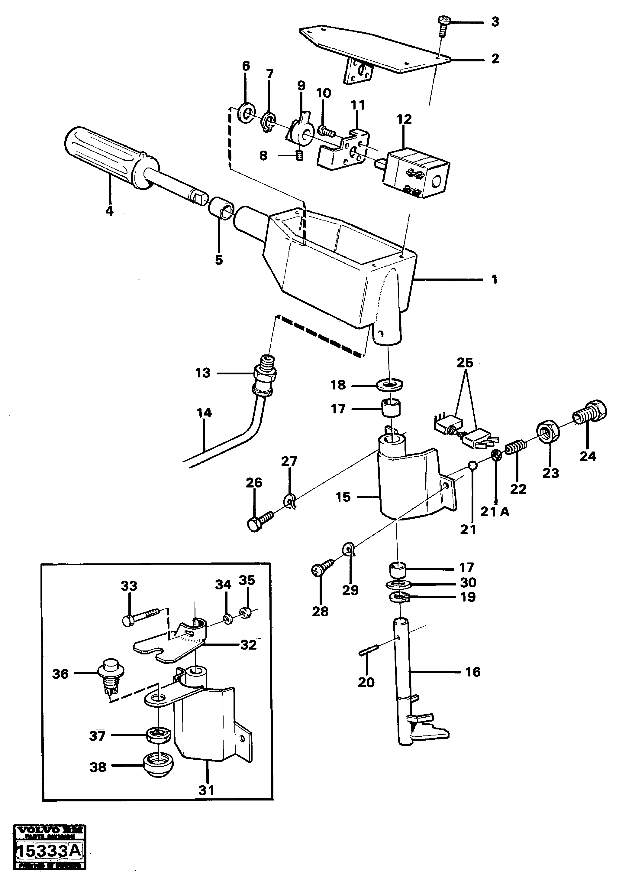 Tube assembly L.h. VOE915521 VOLVO