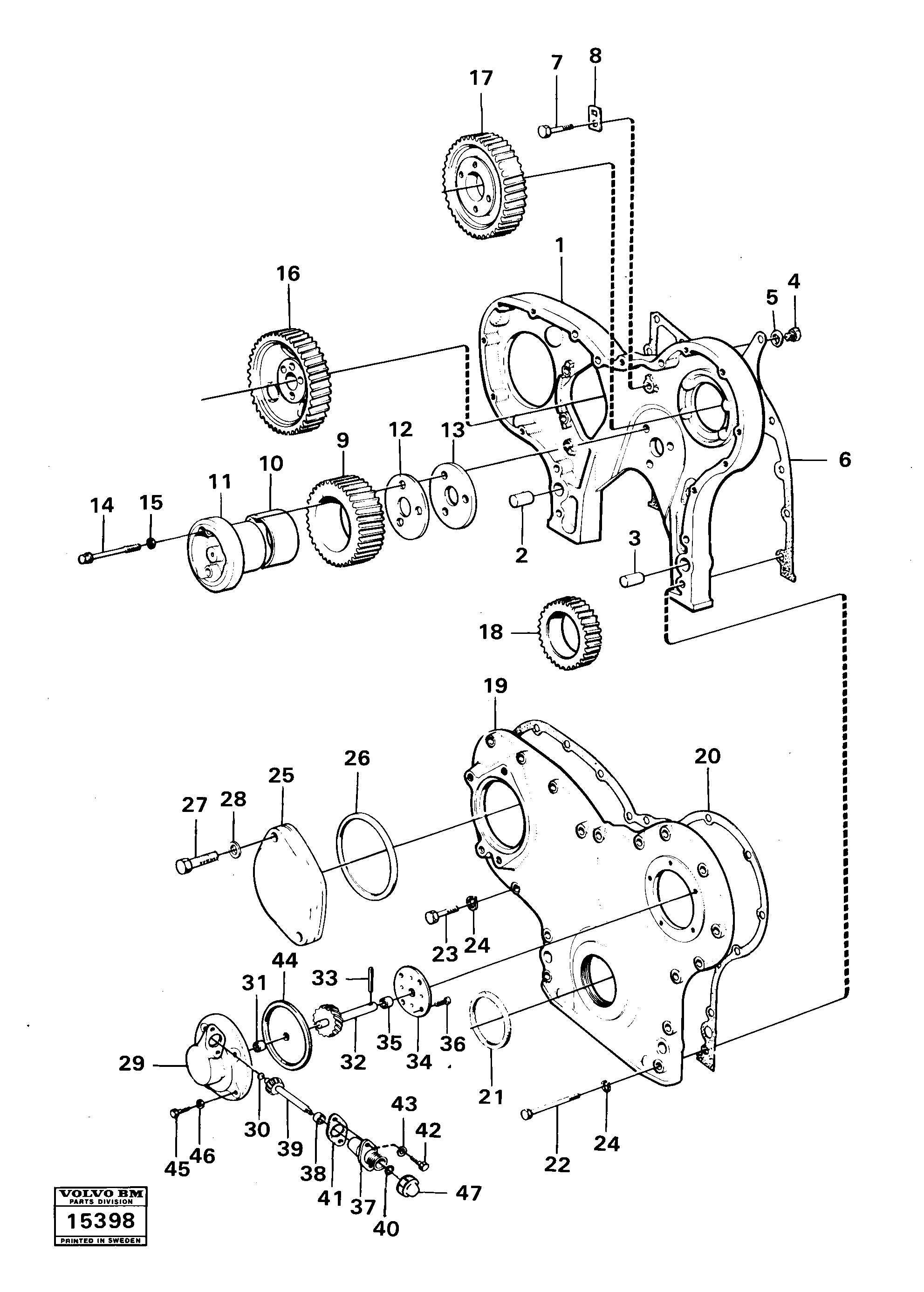 For upper engine part VOE422316 VOLVO