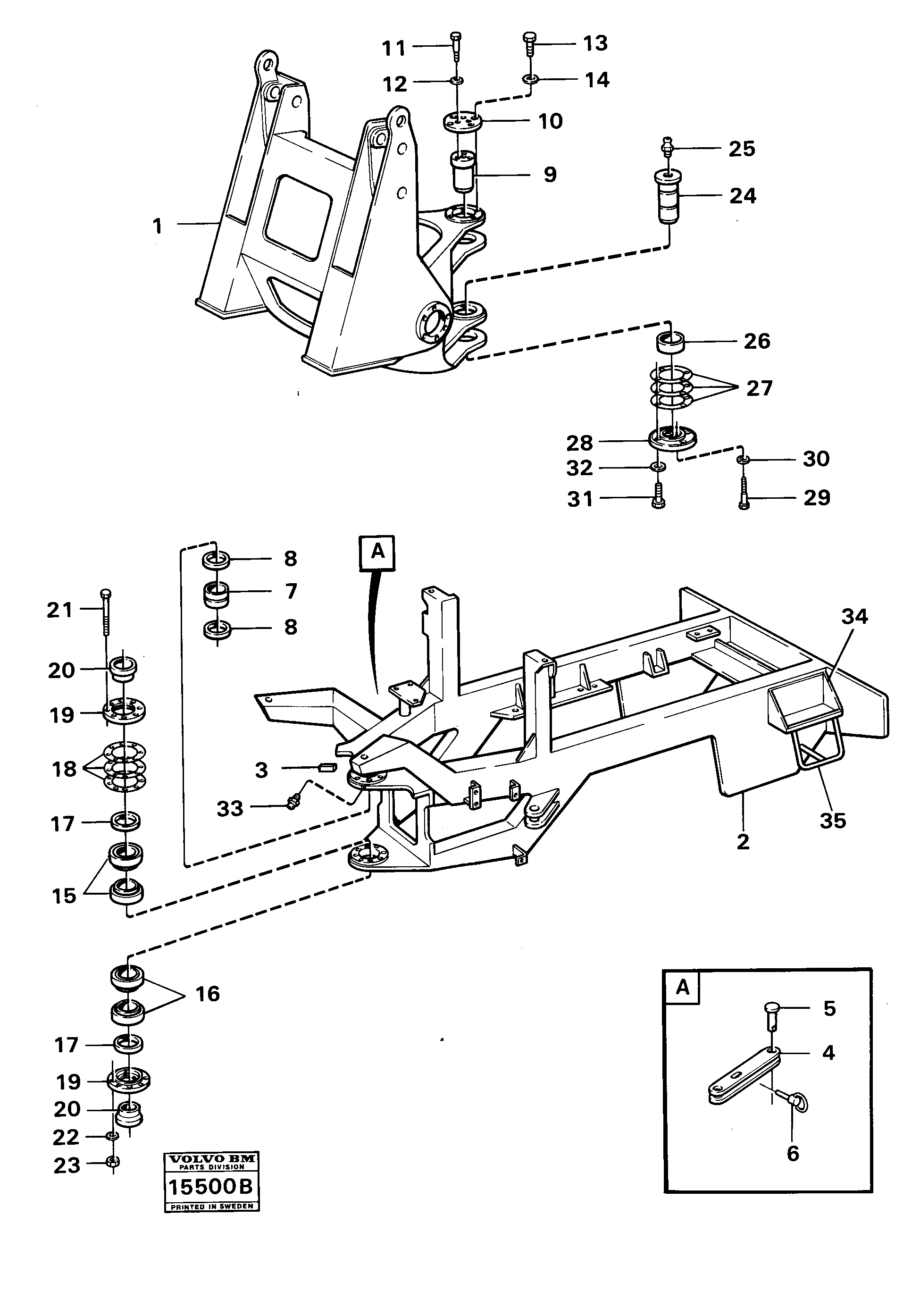 Bearing Spindle VOE4850227 VOLVO