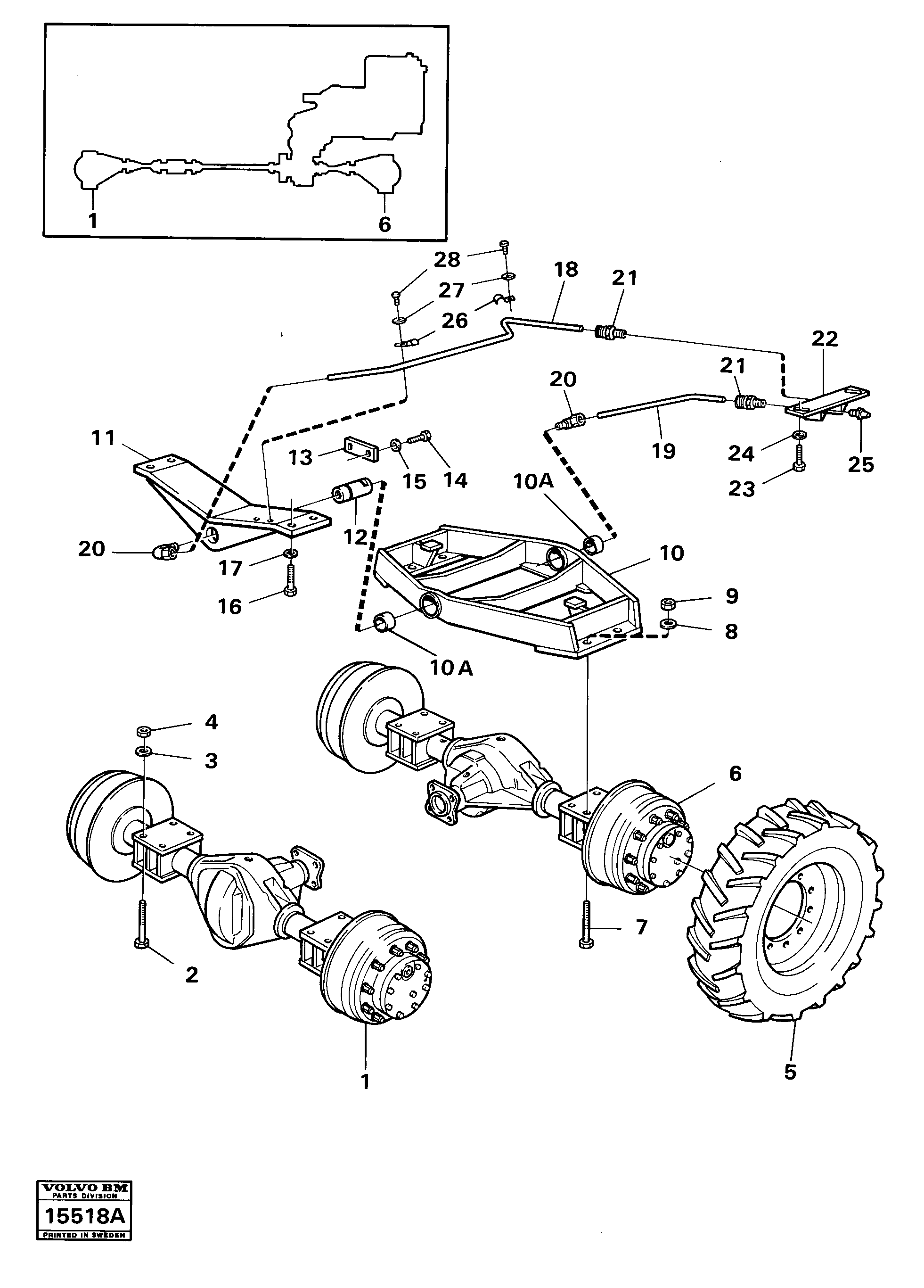 Mounting rail VOE959918 VOLVO