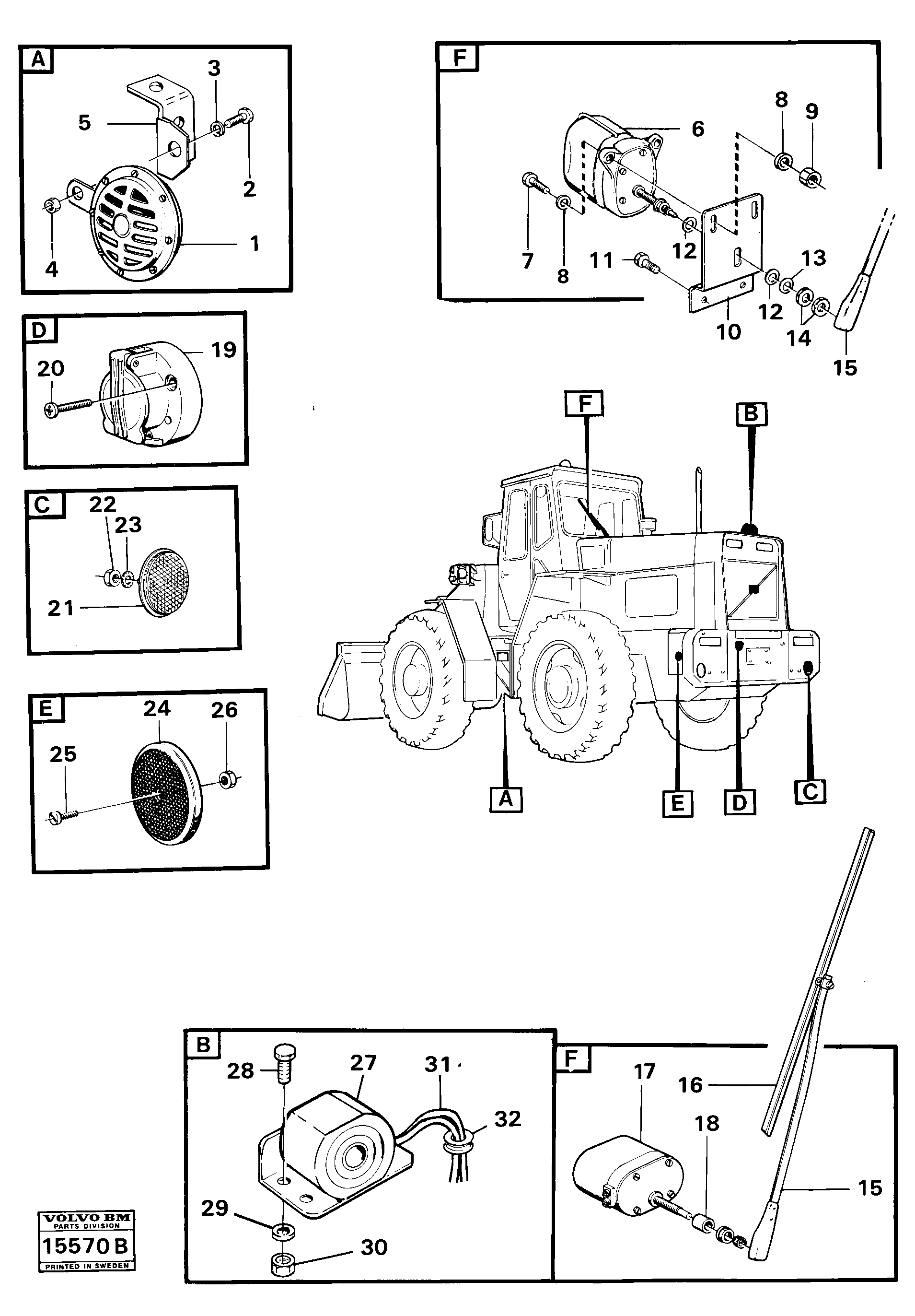 Mounting rail VOE945970 VOLVO