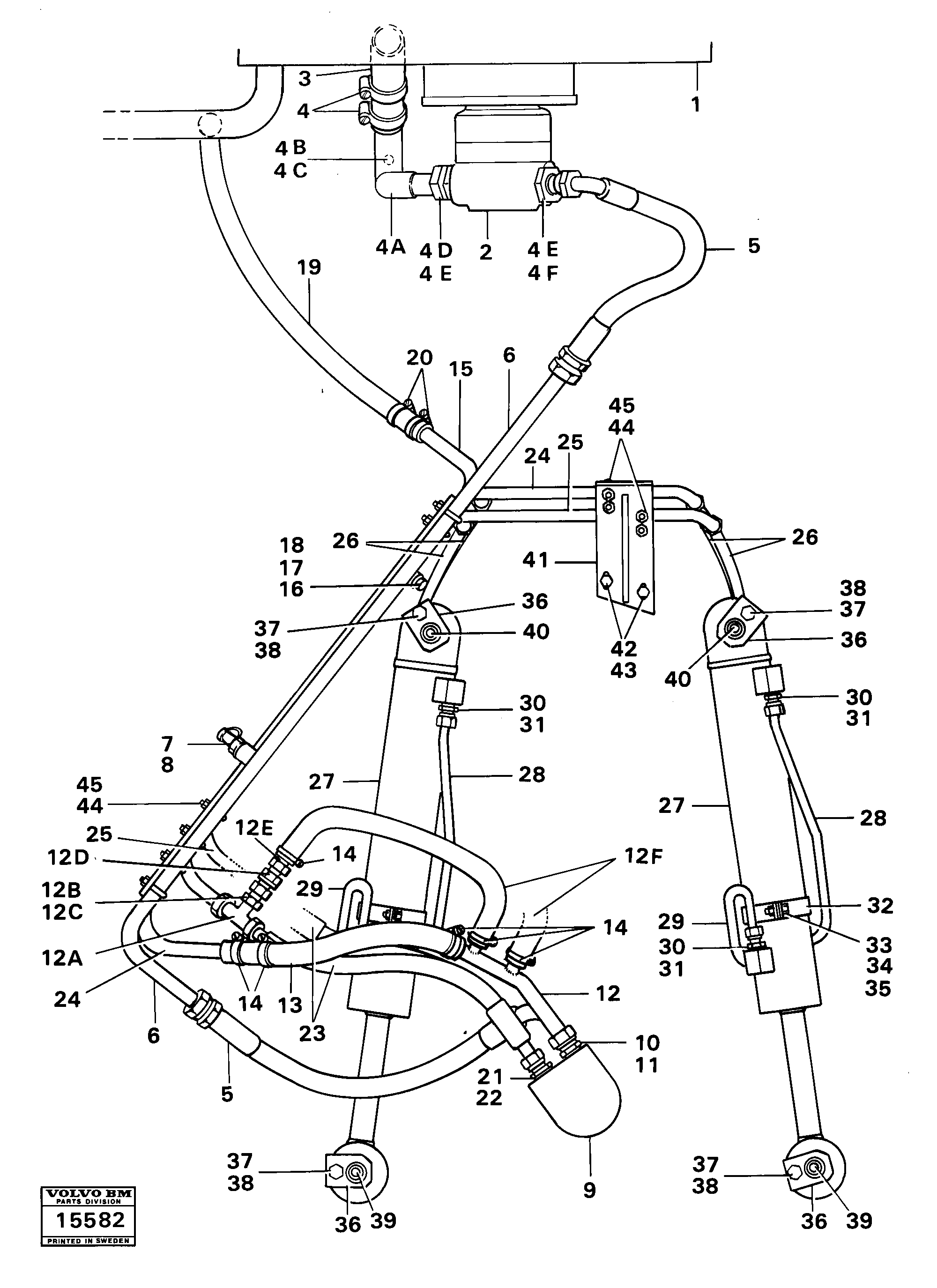 Bracket VOE4928096 VOLVO