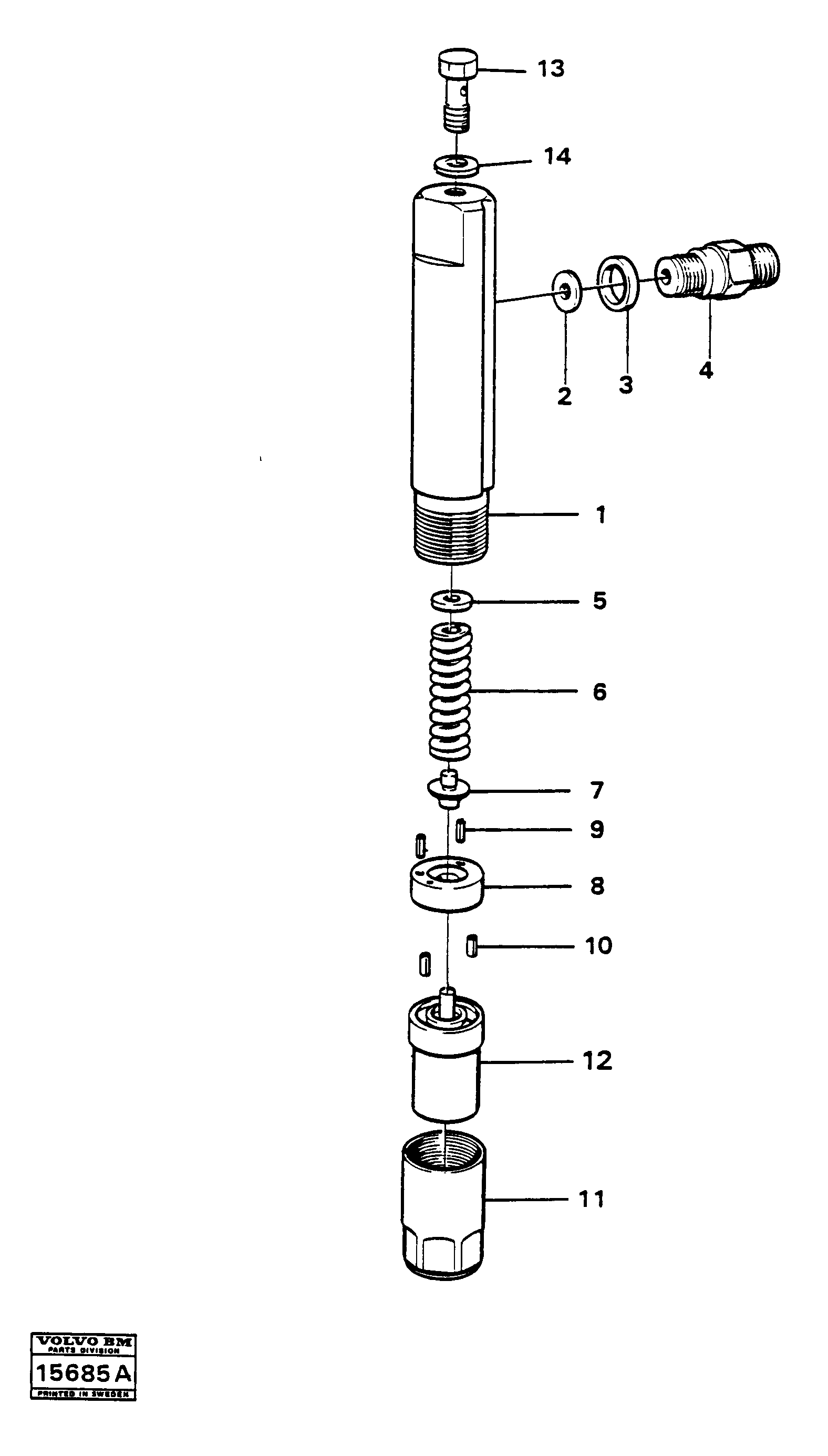For upper engine part VOE849010 VOLVO