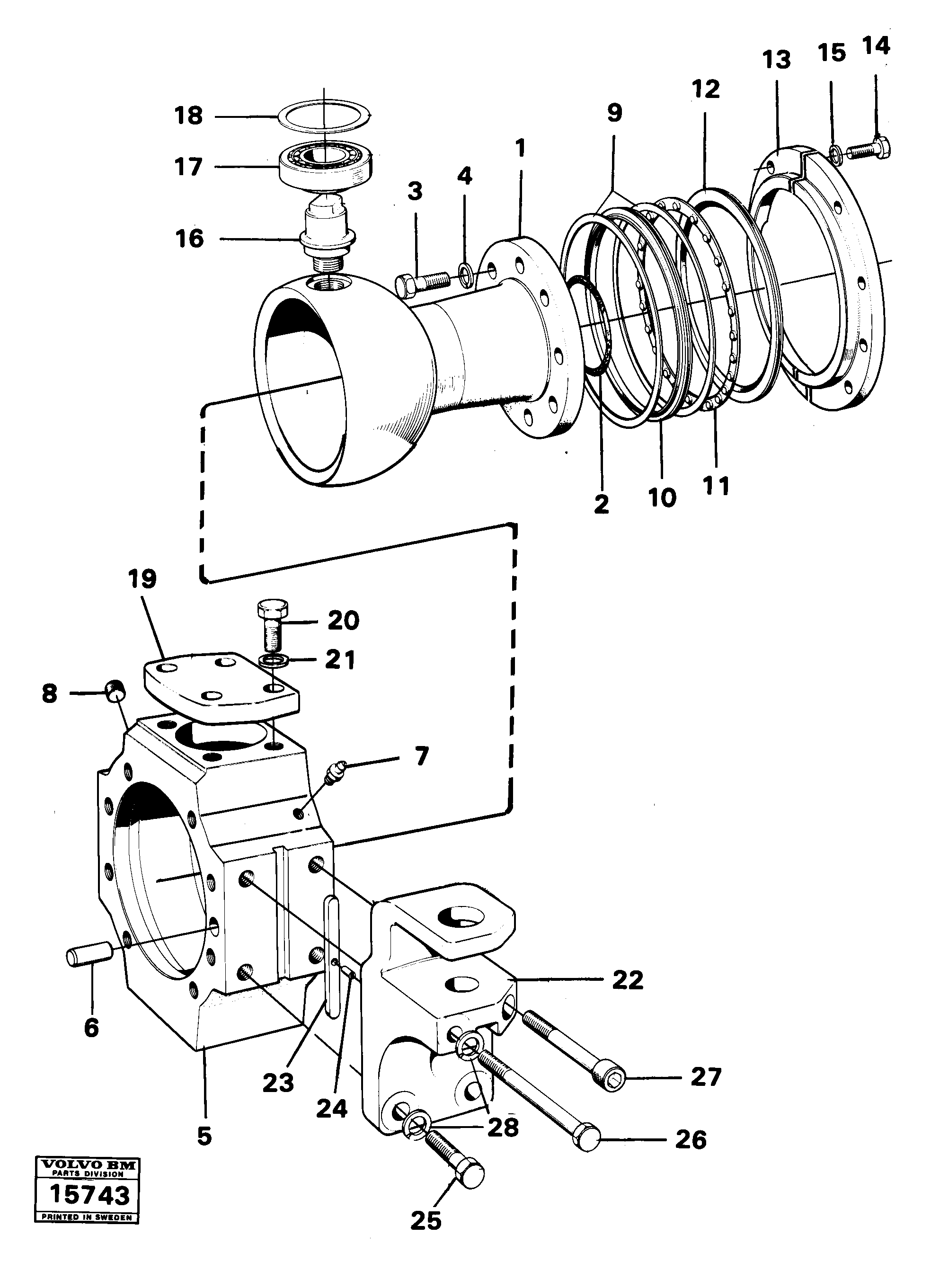 Tube Support VOE767526 VOLVO