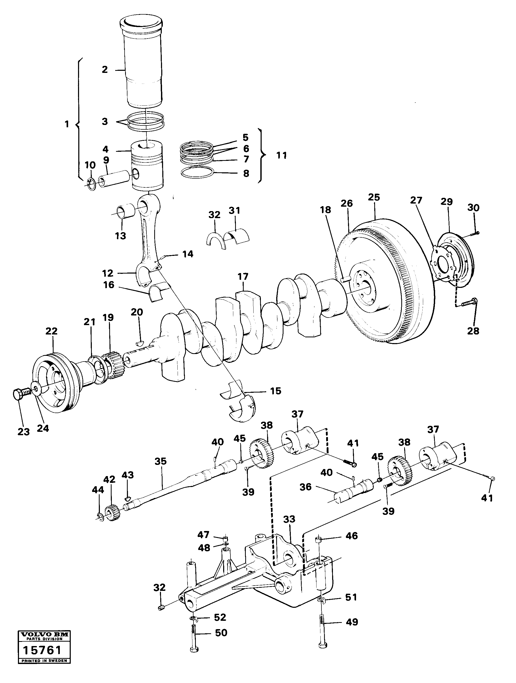 Pin VOE7021660 VOLVO