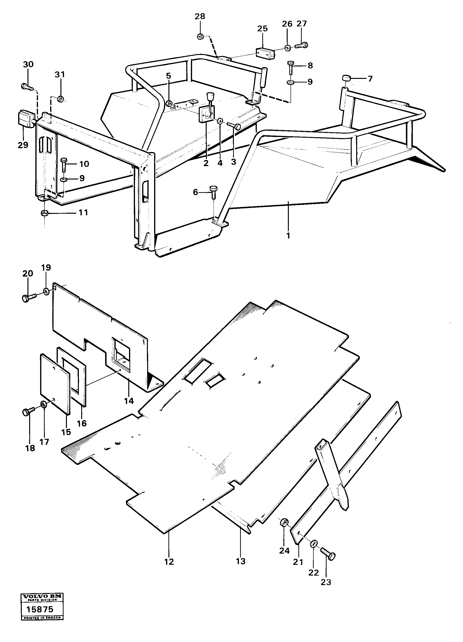 Mounting rail VOE955593 VOLVO