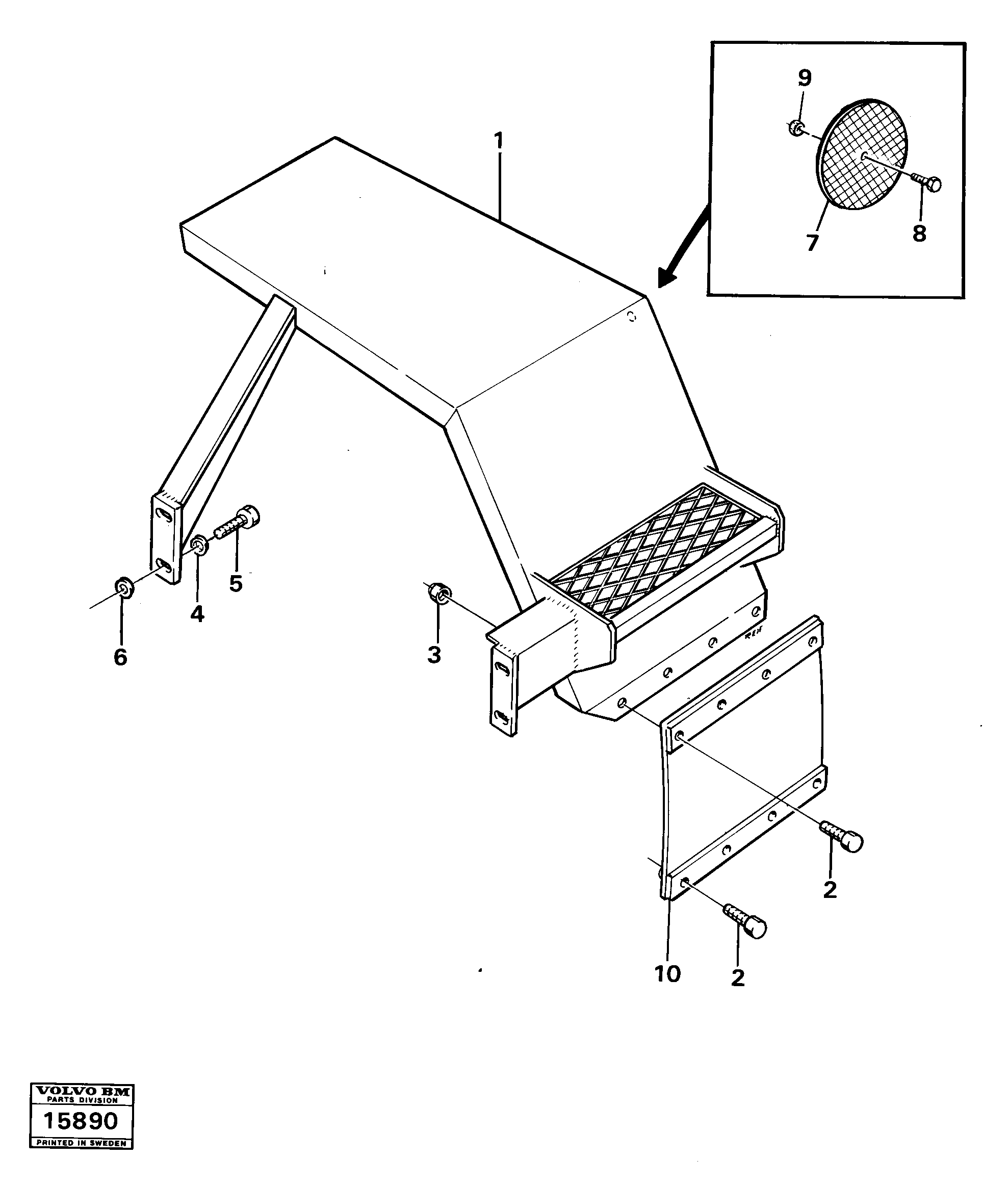 Front Mudguard VOE4866874 VOLVO