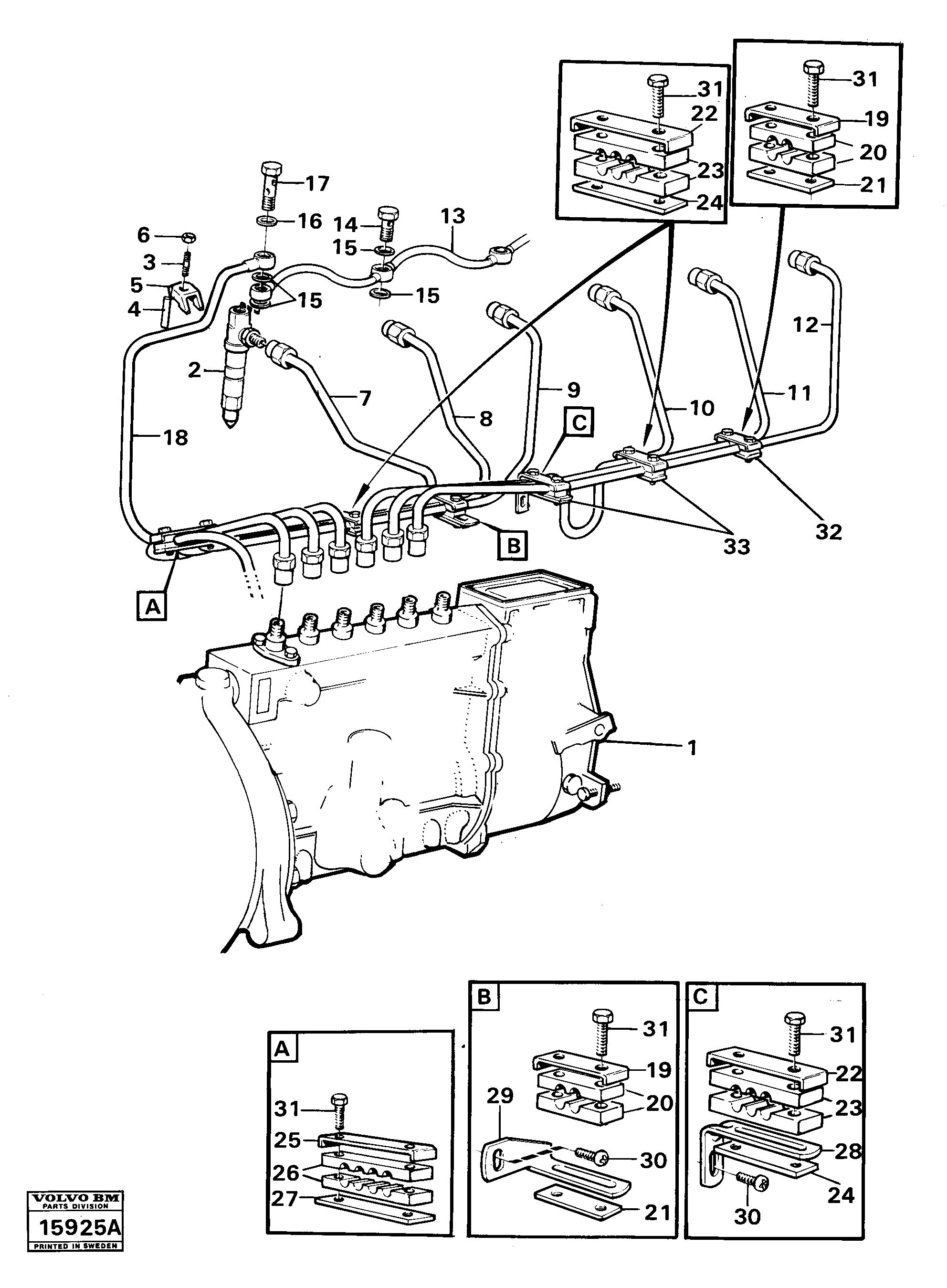 Heating Pipe VOE465739 VOLVO