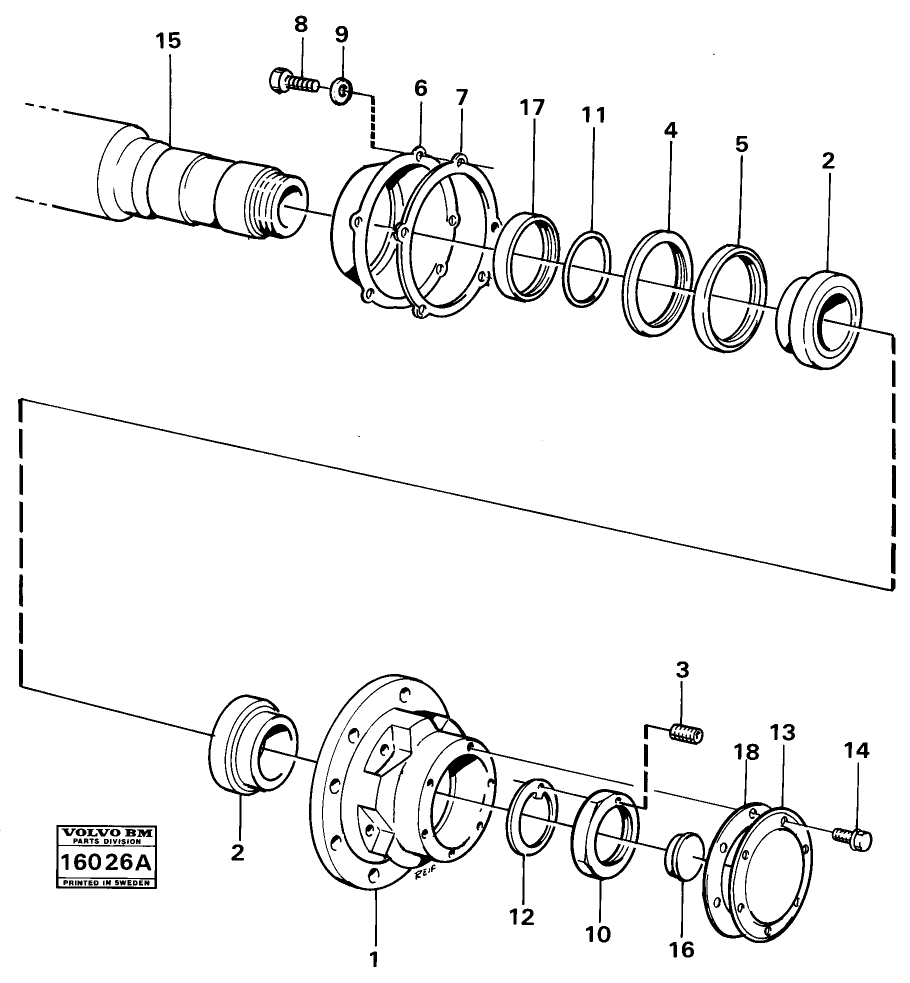 For upper engine part VOE962972 VOLVO