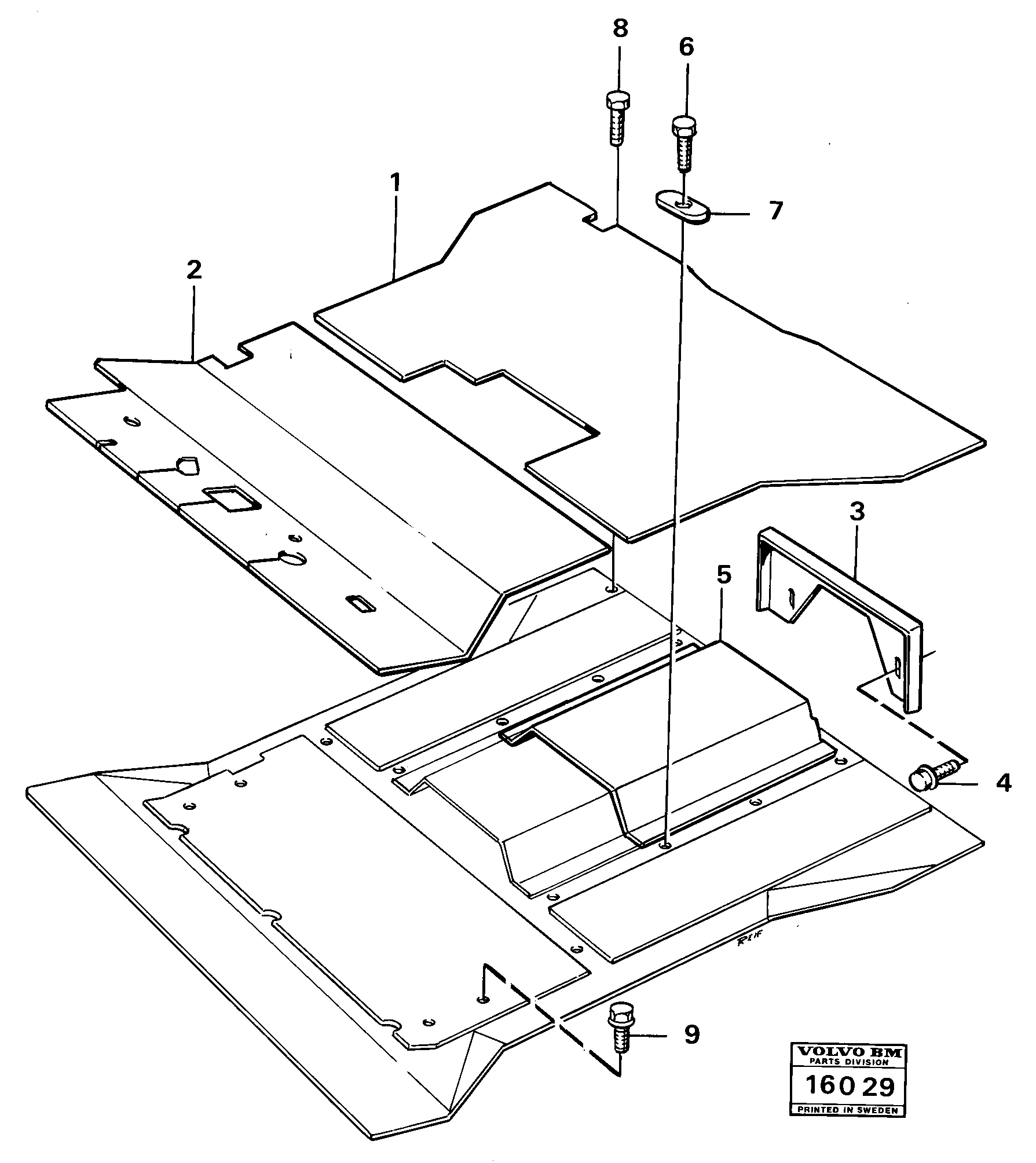Rubber Mat VOE4843309 VOLVO