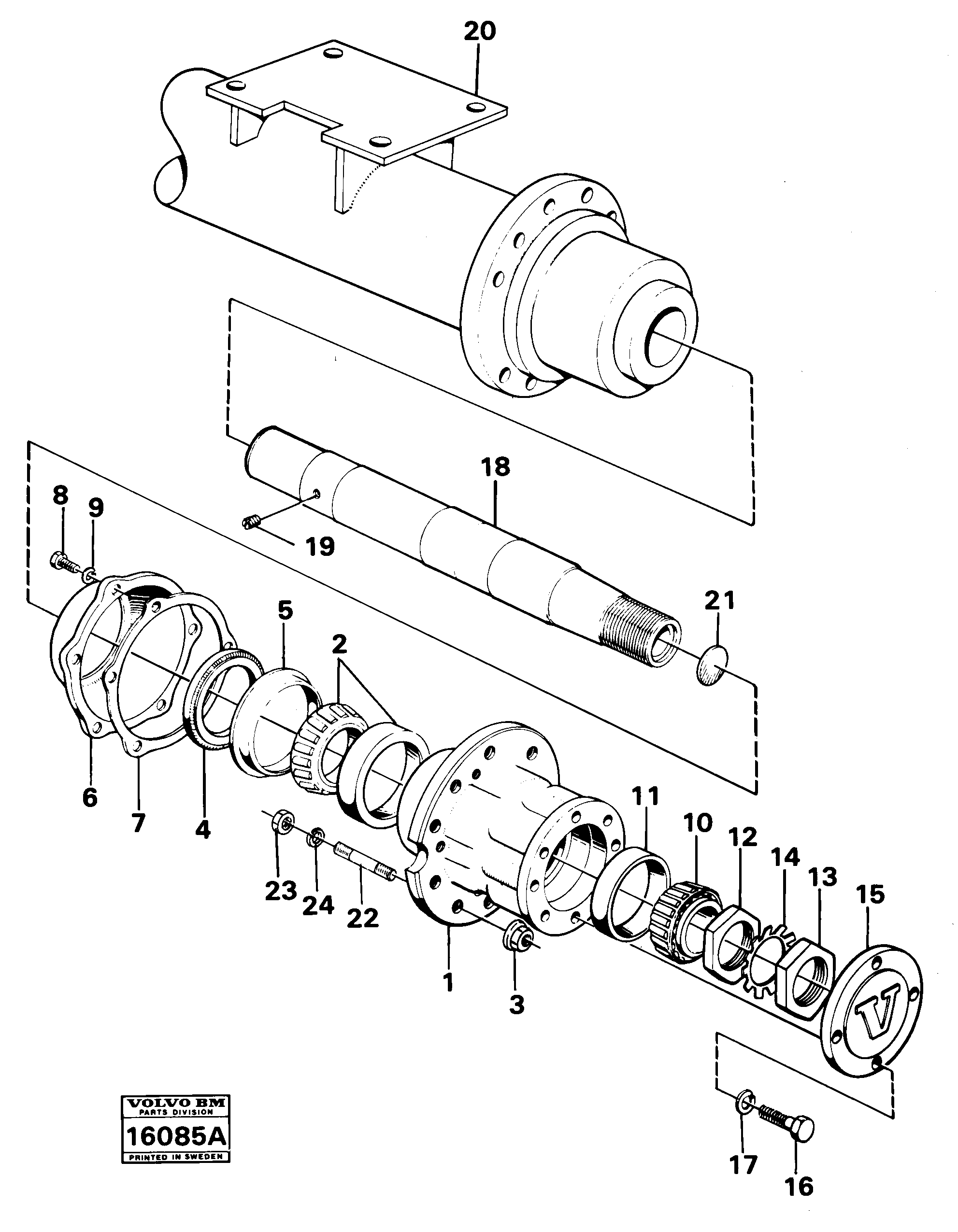 For upper engine part VOE962902 VOLVO