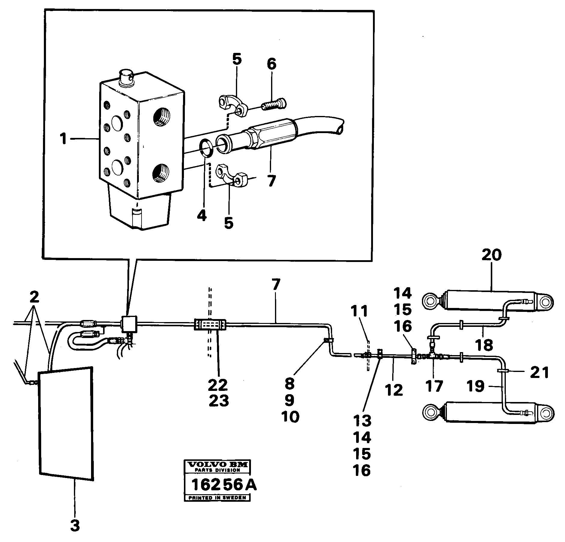 Timing gear casing VOE931857 VOLVO