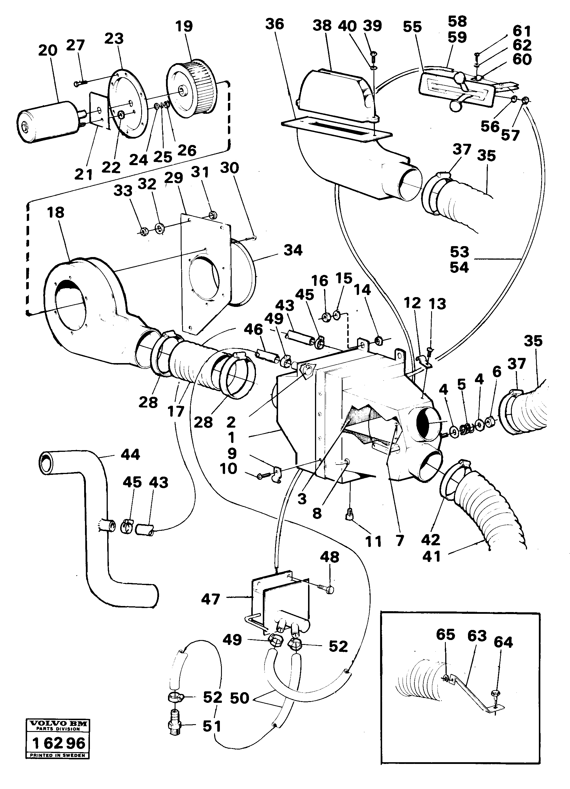 Brake drum VOE6626817 VOLVO