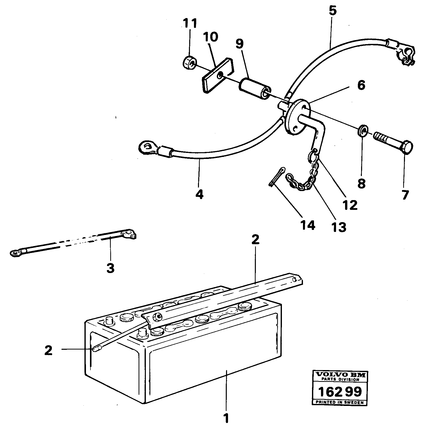 Diode Cable VOE6626372 VOLVO