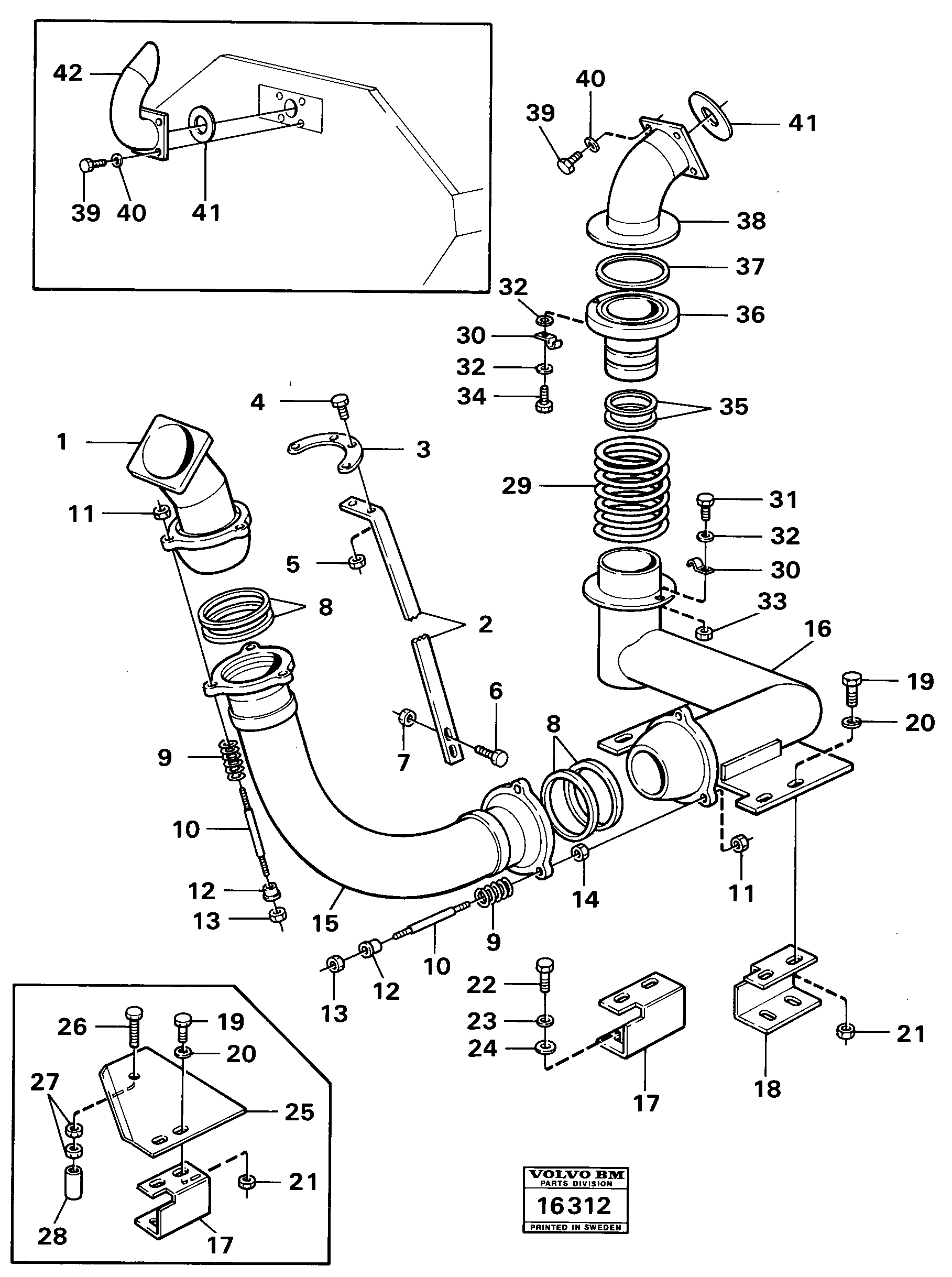 Mounting rail VOE963545 VOLVO