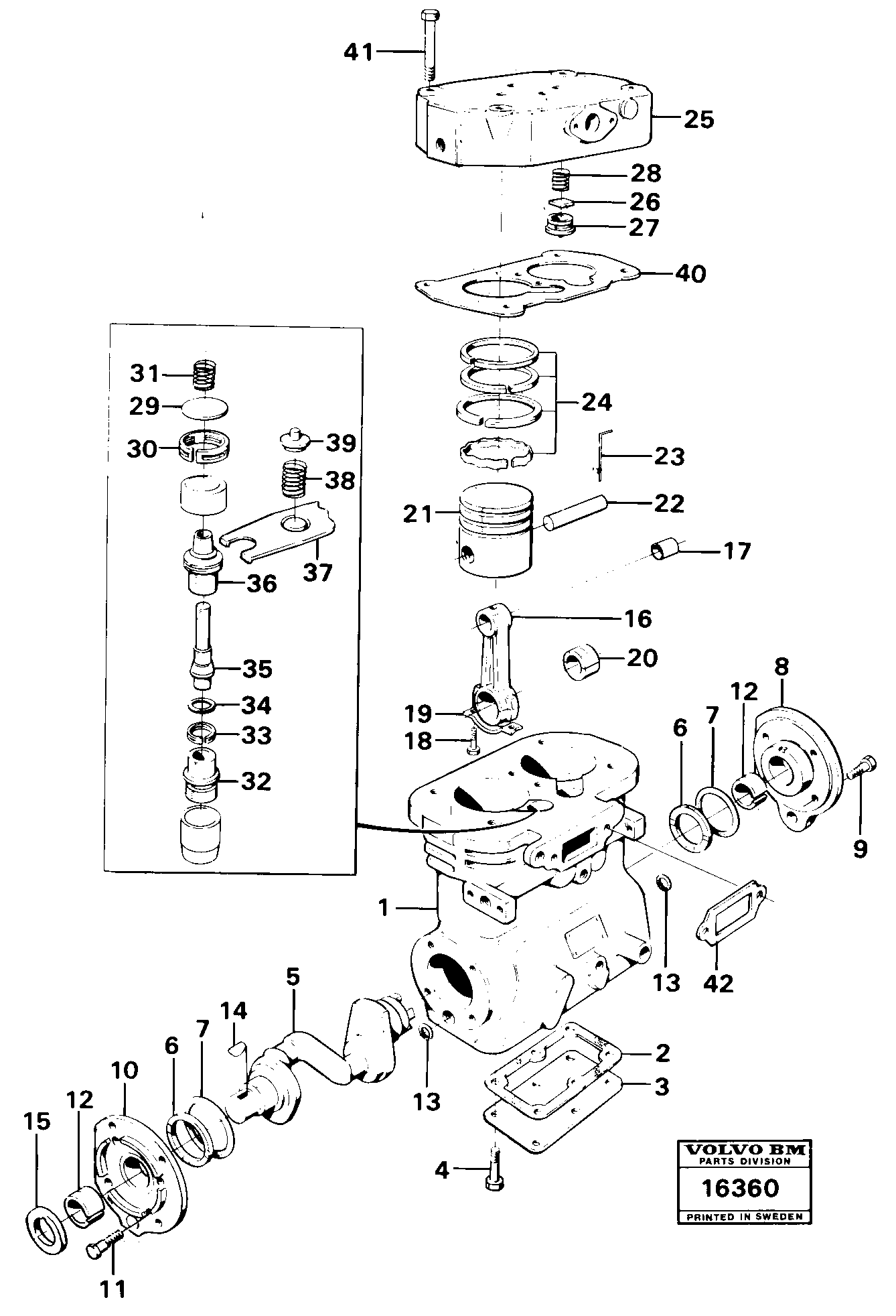 Gasket 324042 VOLVO