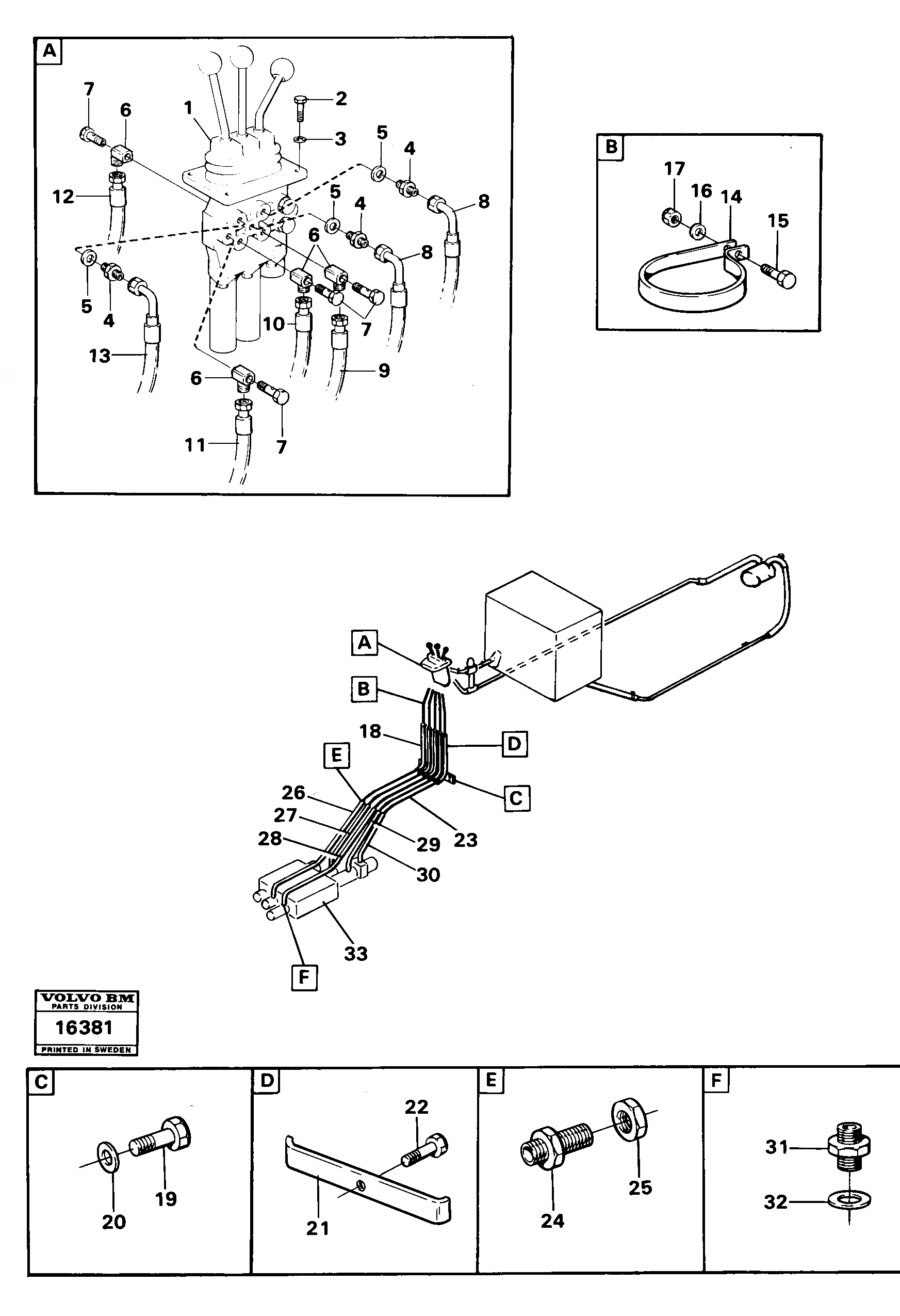 Brass Tube VOE968029 VOLVO