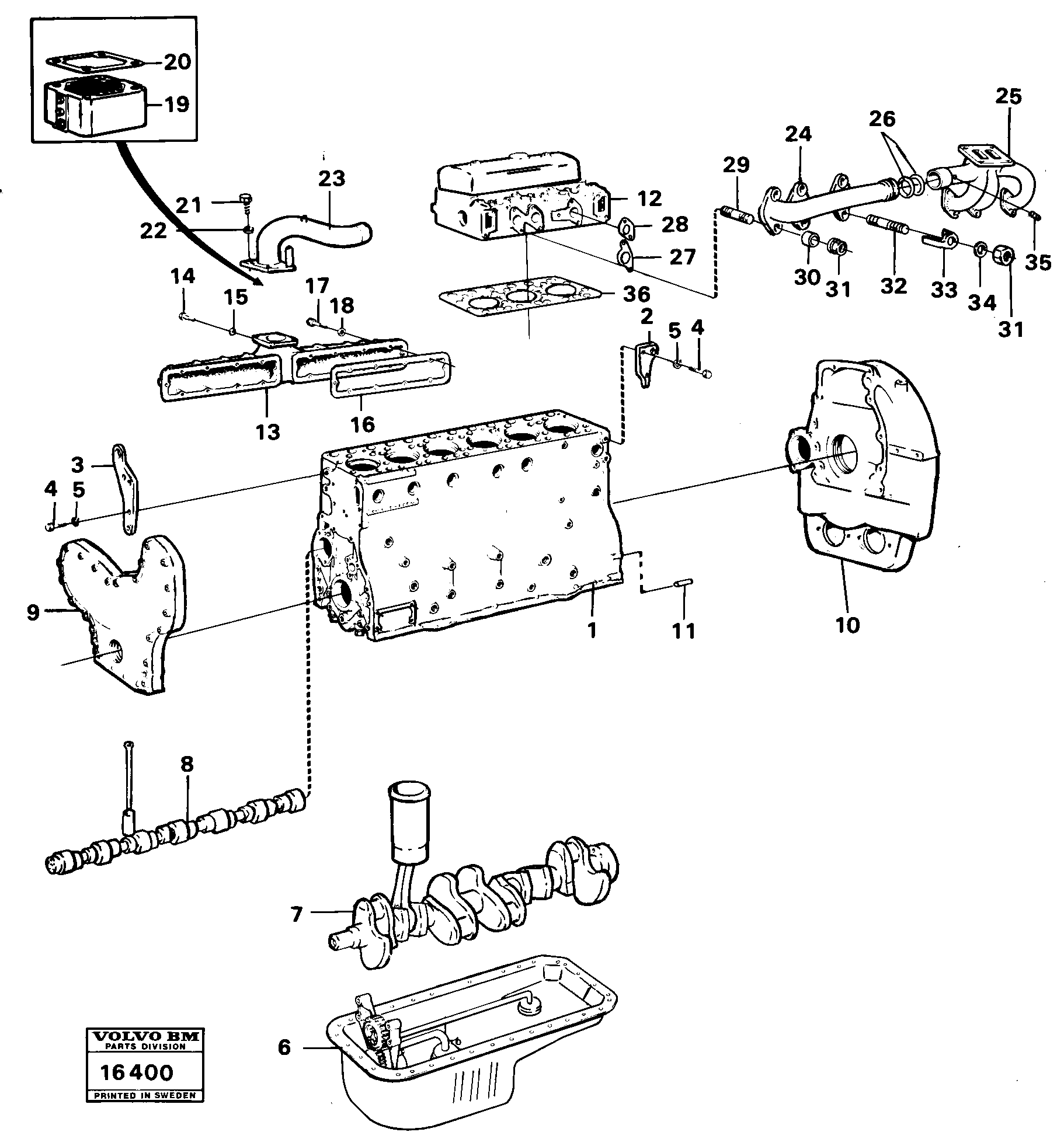 Mounting rail VOE947828 VOLVO