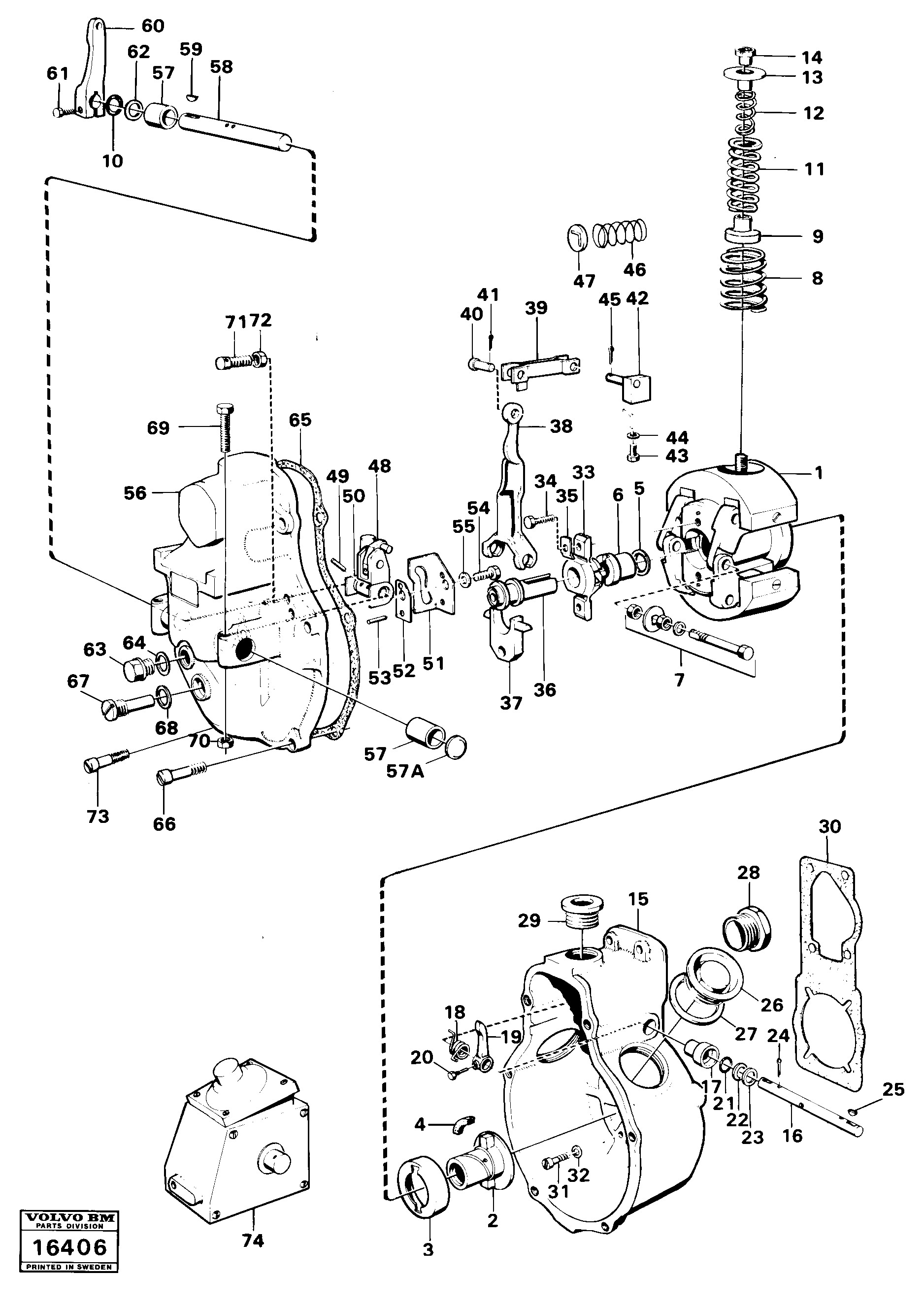 Nut VOE7243844 VOLVO