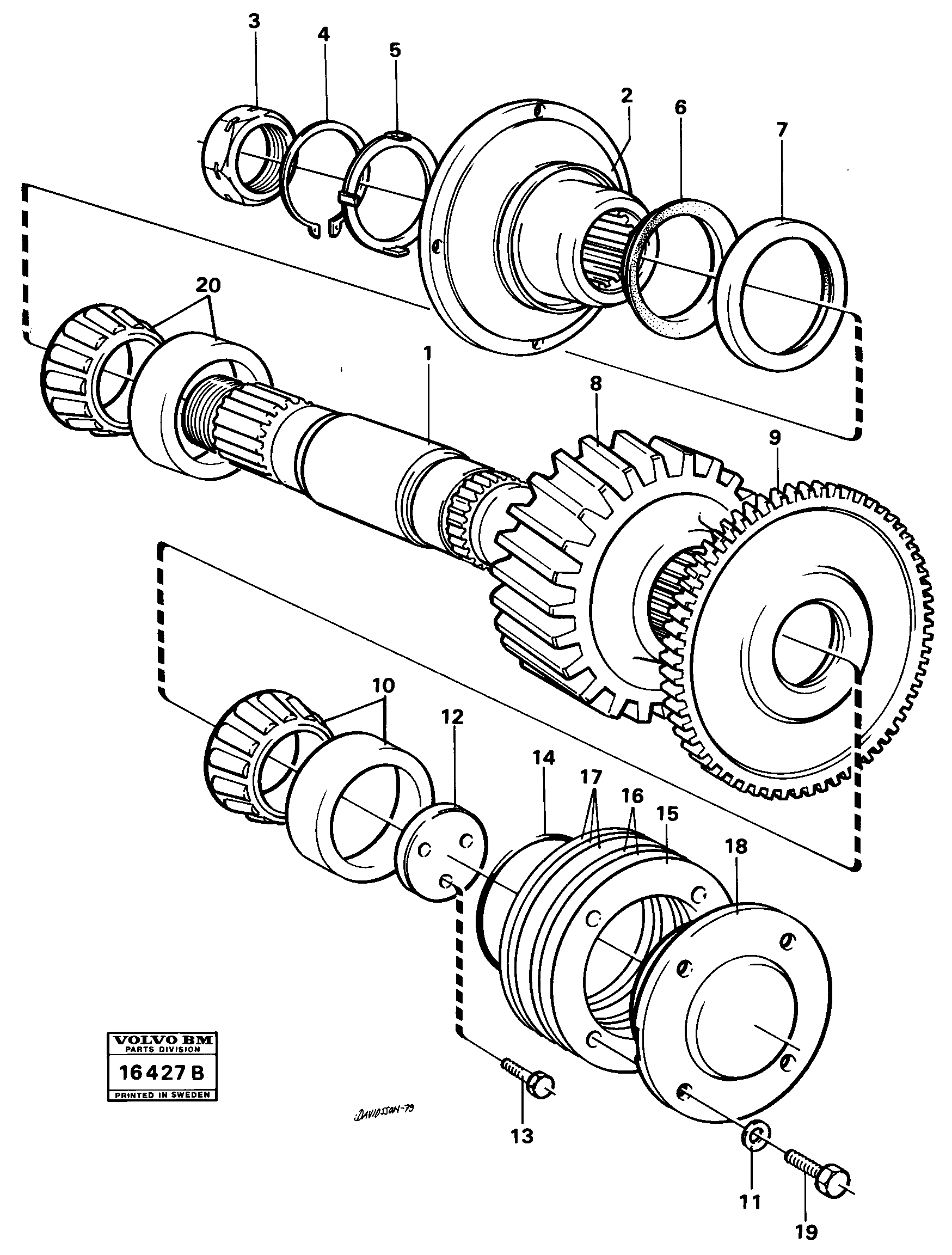 For upper engine part VOE930033 VOLVO