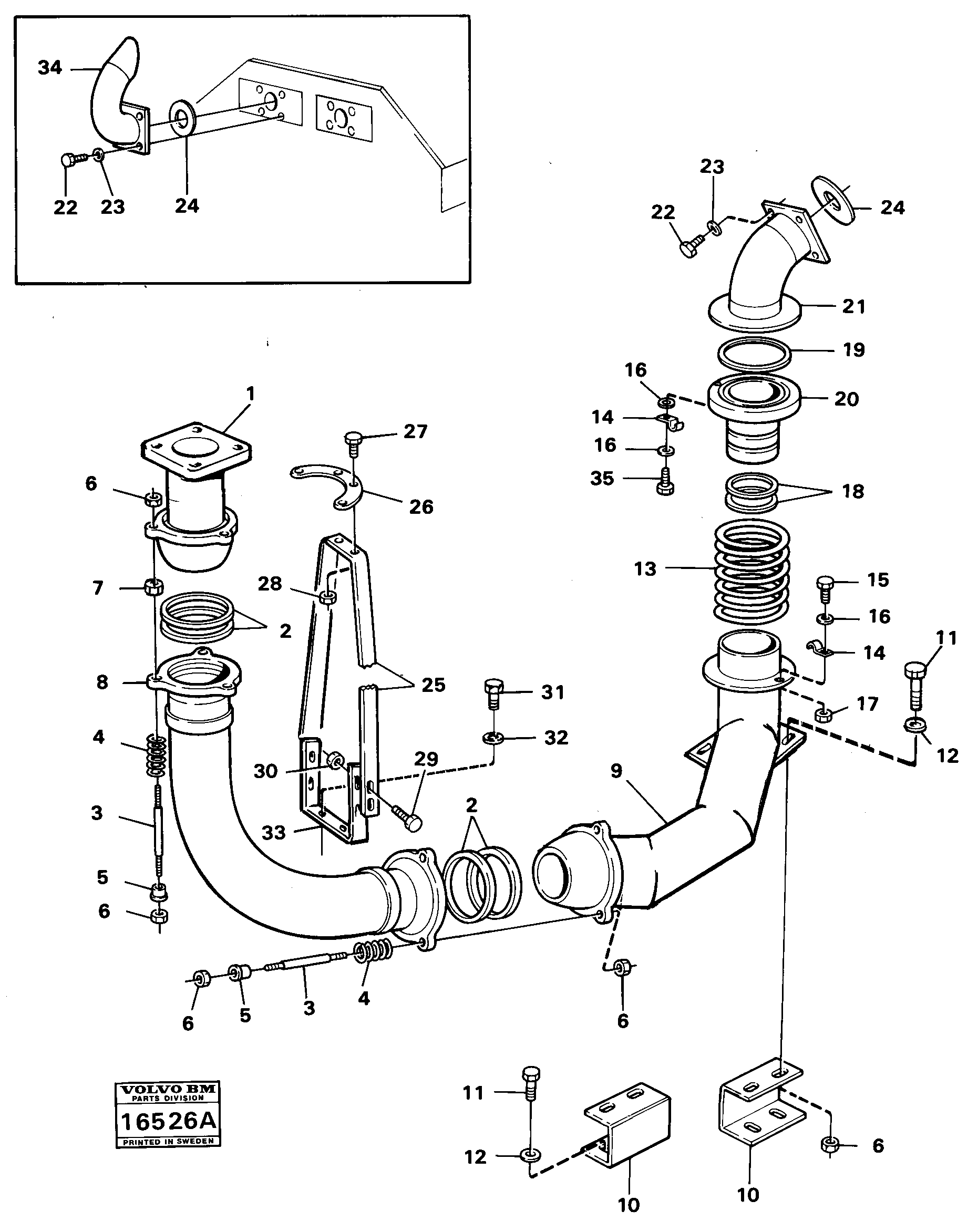 Seat frame VOE4940435 VOLVO