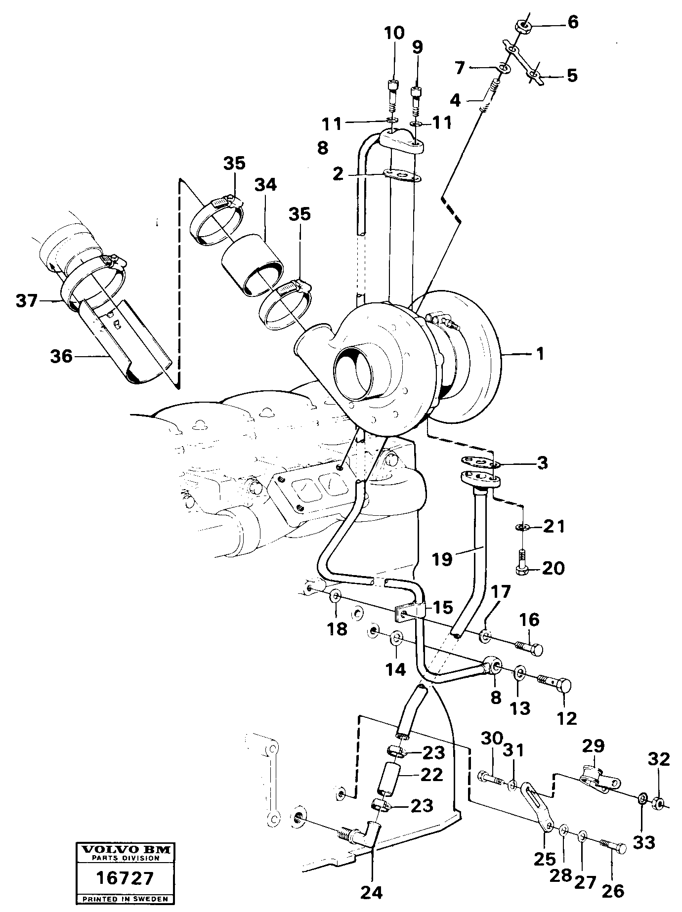 Fuel miser valve VOE467951 VOLVO
