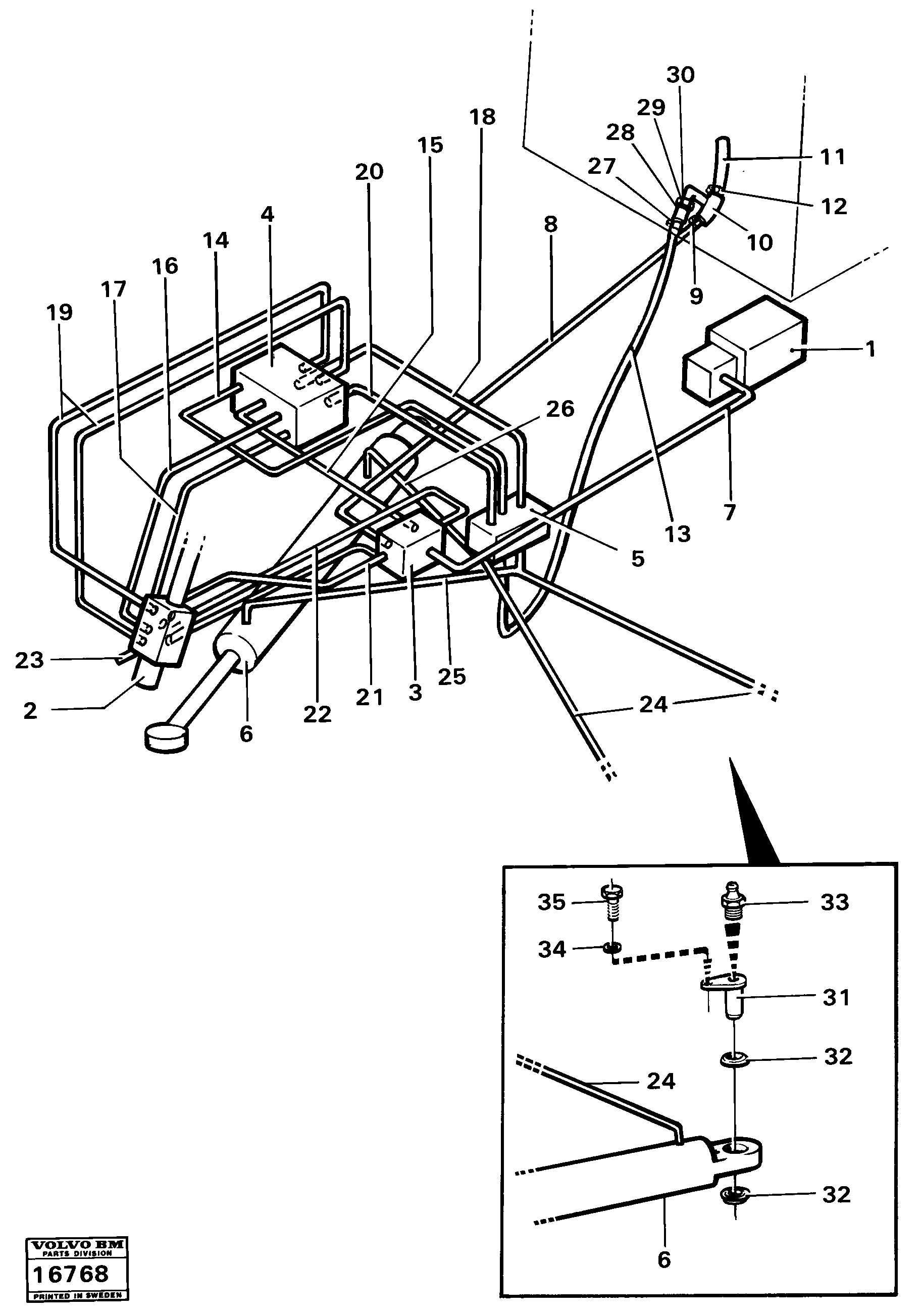 Timing gear casing VOE931838 VOLVO