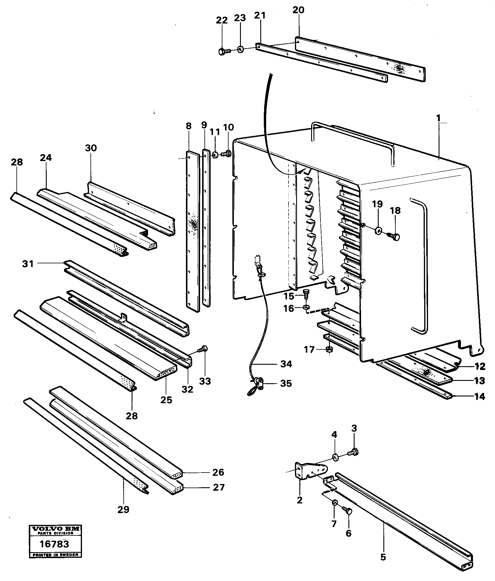 Sliding Strip VOE943617 VOLVO