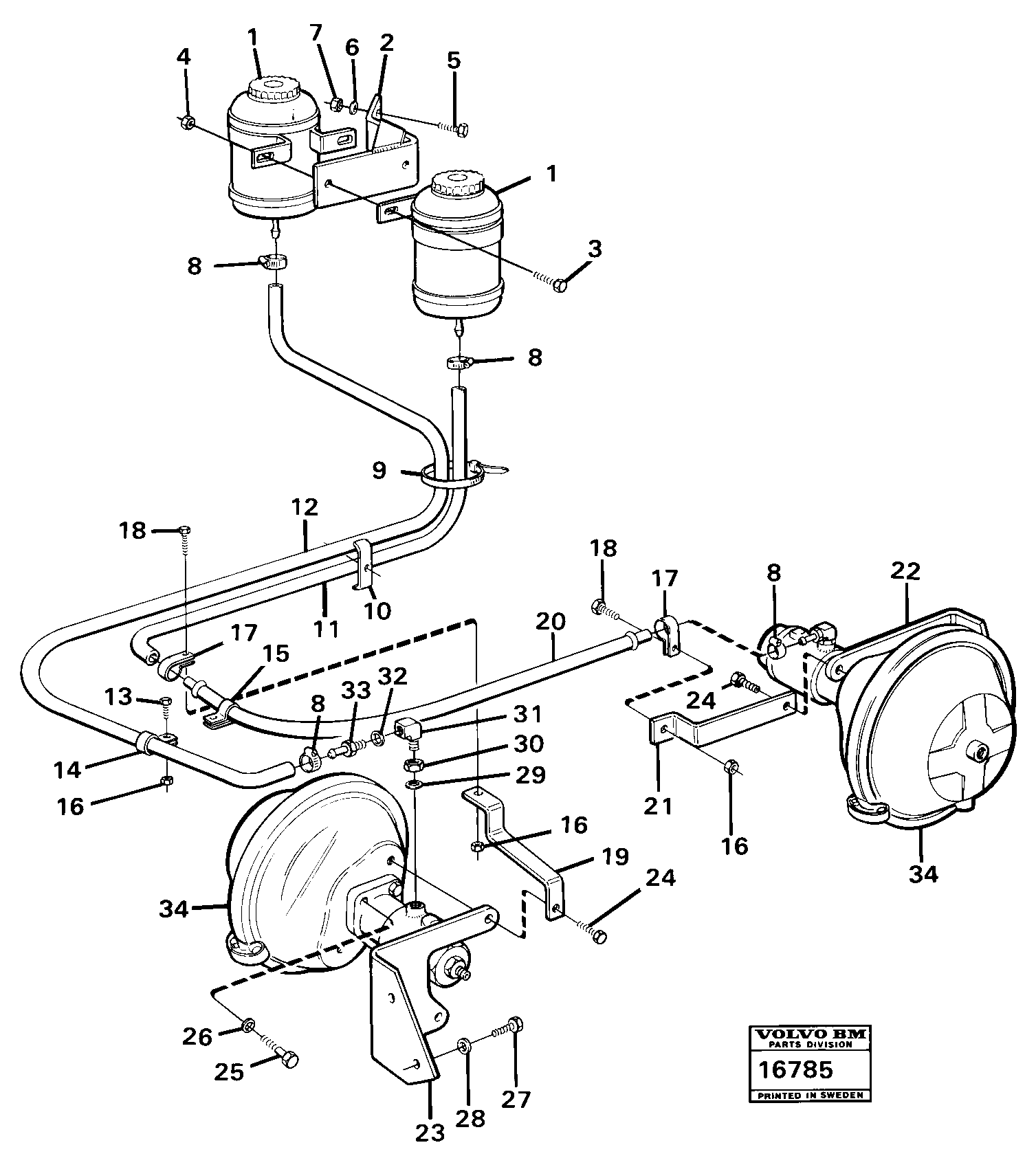 Heating Pipe VOE4931372 VOLVO