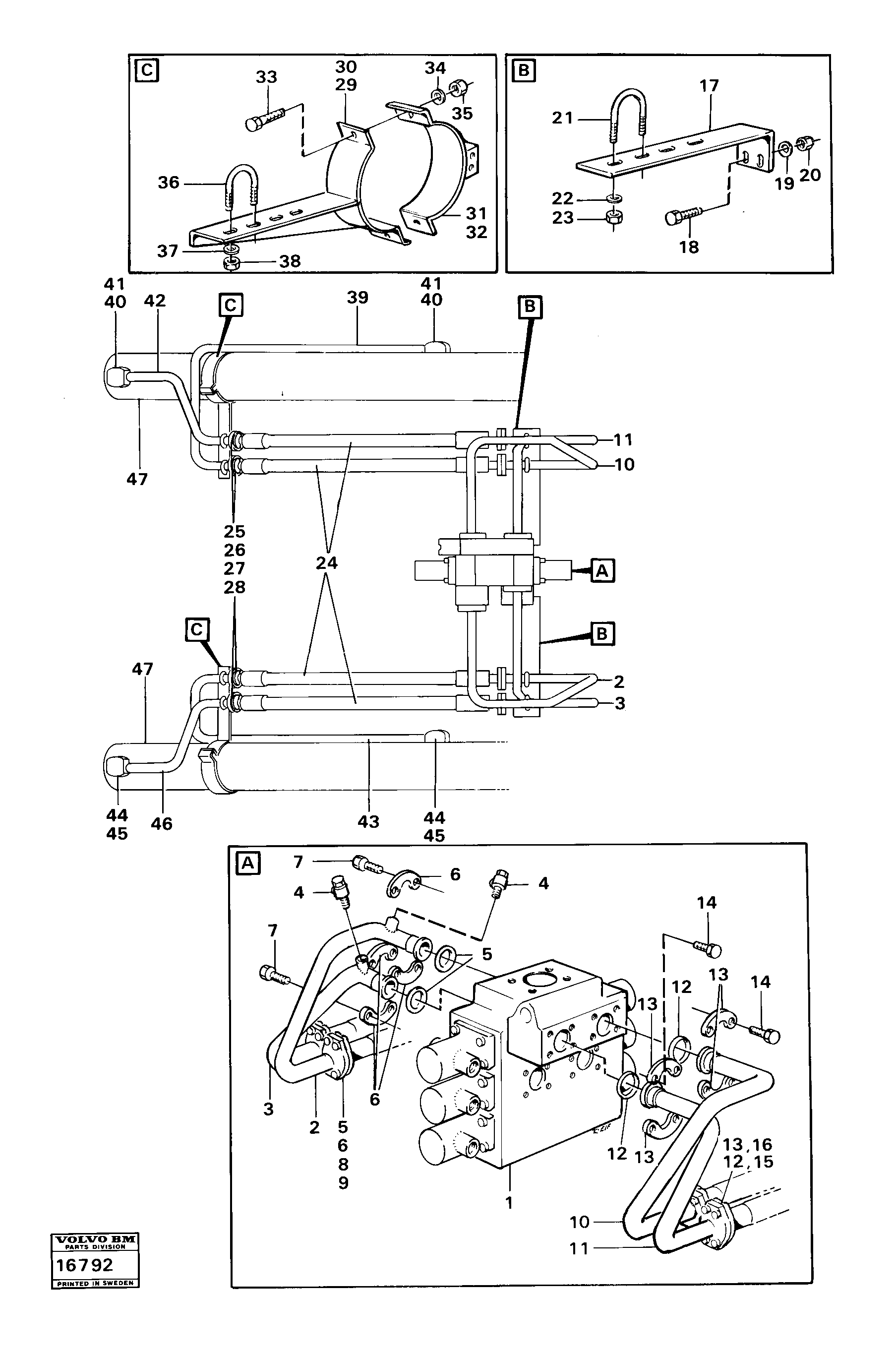 Heating Pipe VOE4931213 VOLVO