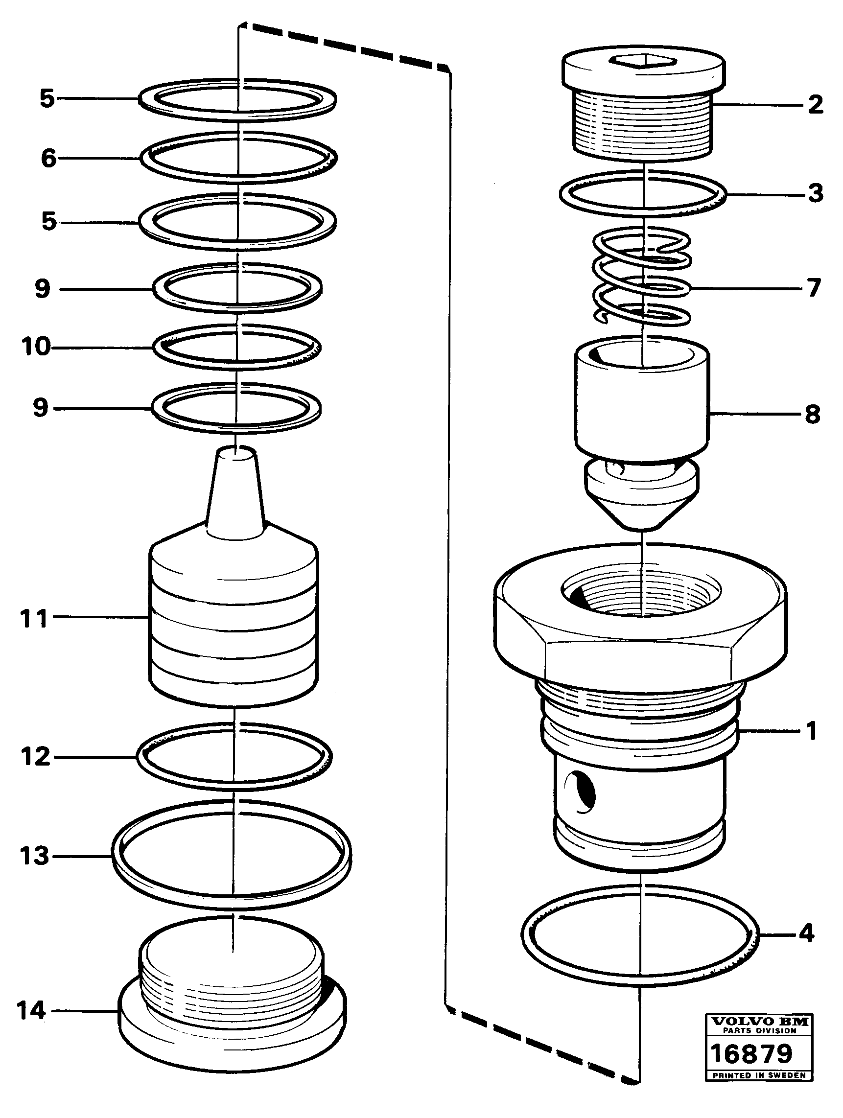 Back-up ring VOE13962547 VOLVO
