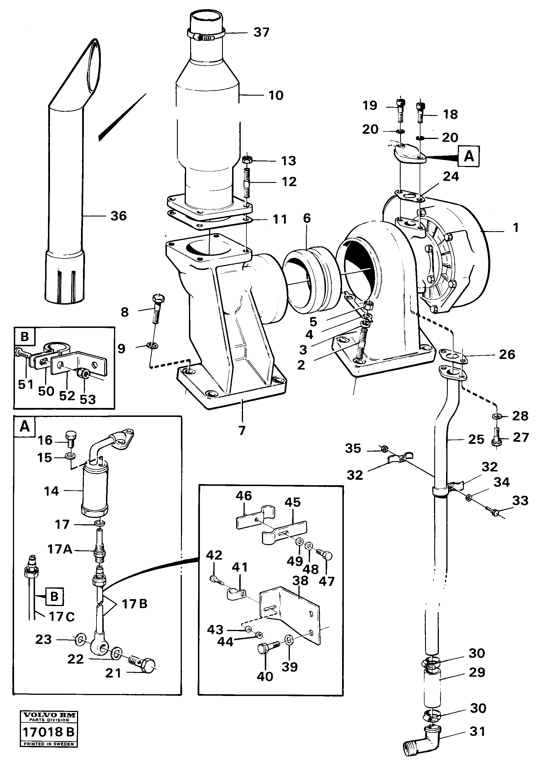 Mounting rail VOE959968 VOLVO