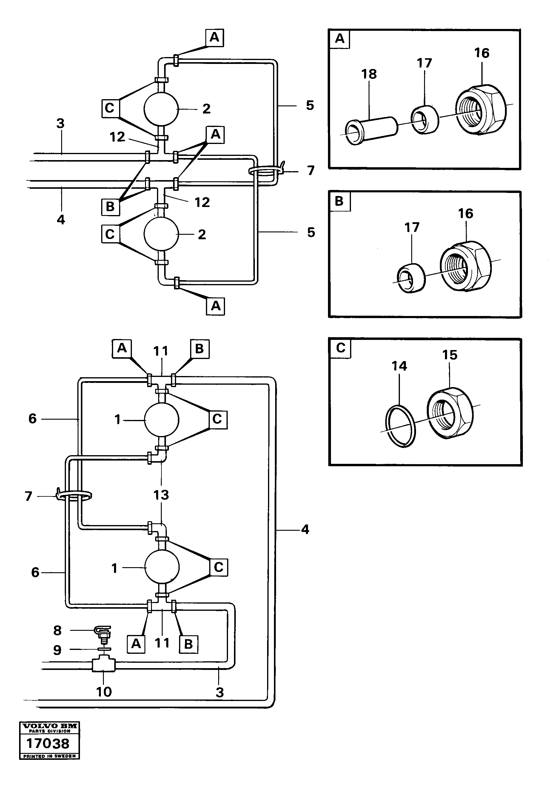 Flange Pipe VOE4822775 VOLVO