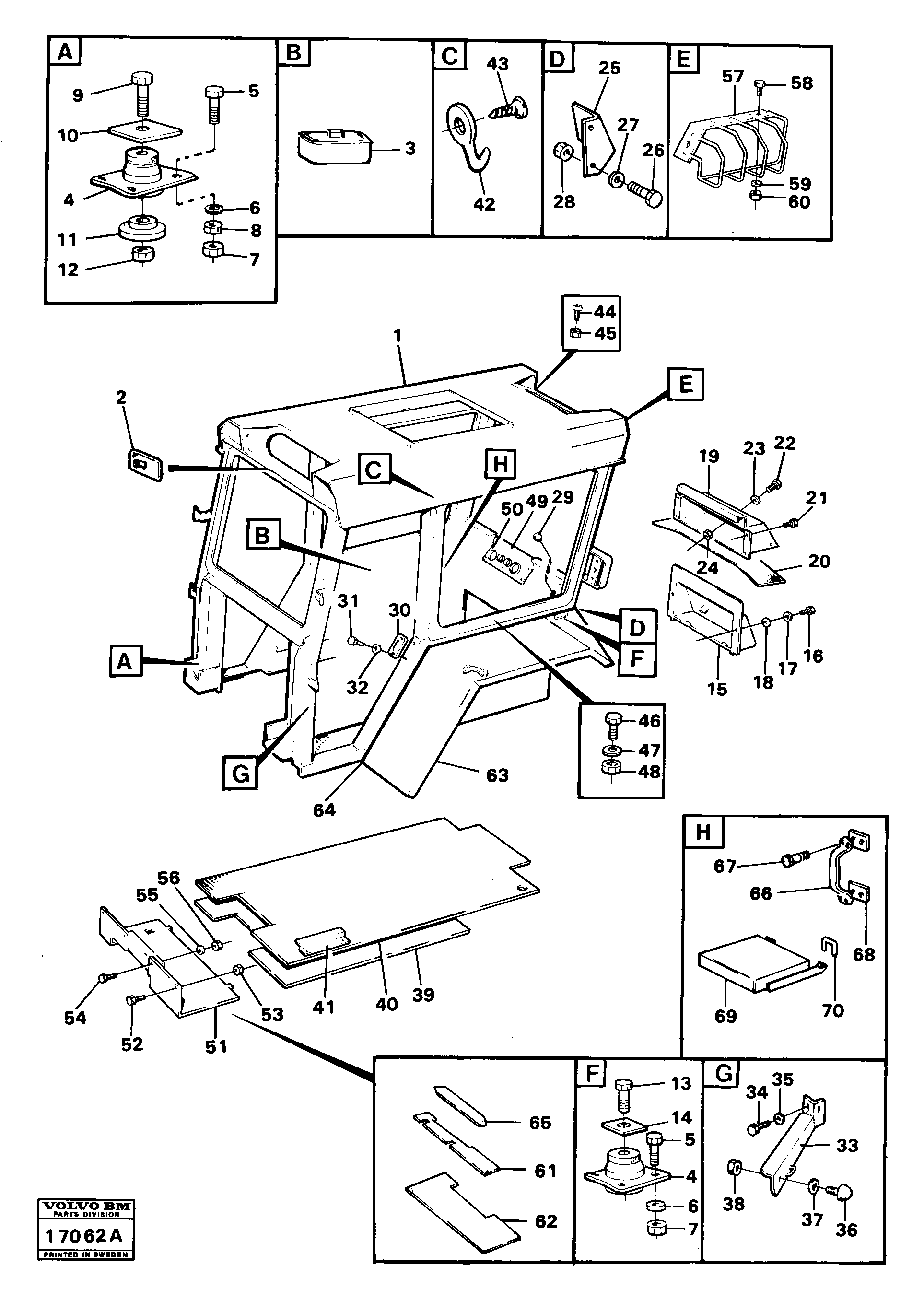 Mounting rail VOE959967 VOLVO