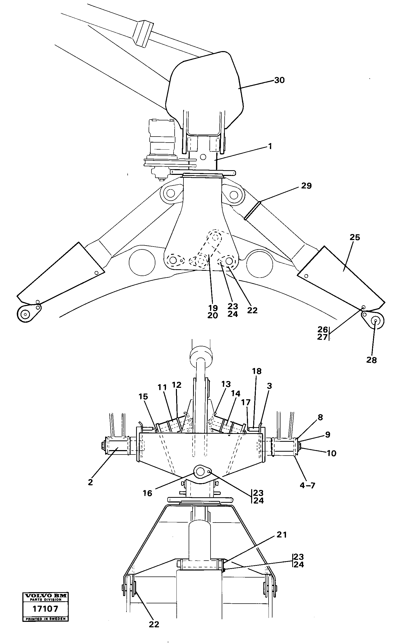 Bearing Spindle VOE4807046 VOLVO