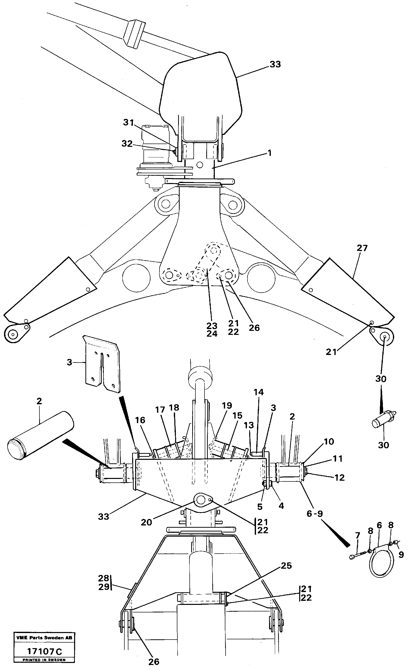 Bearing Spindle VOE11012696 VOLVO