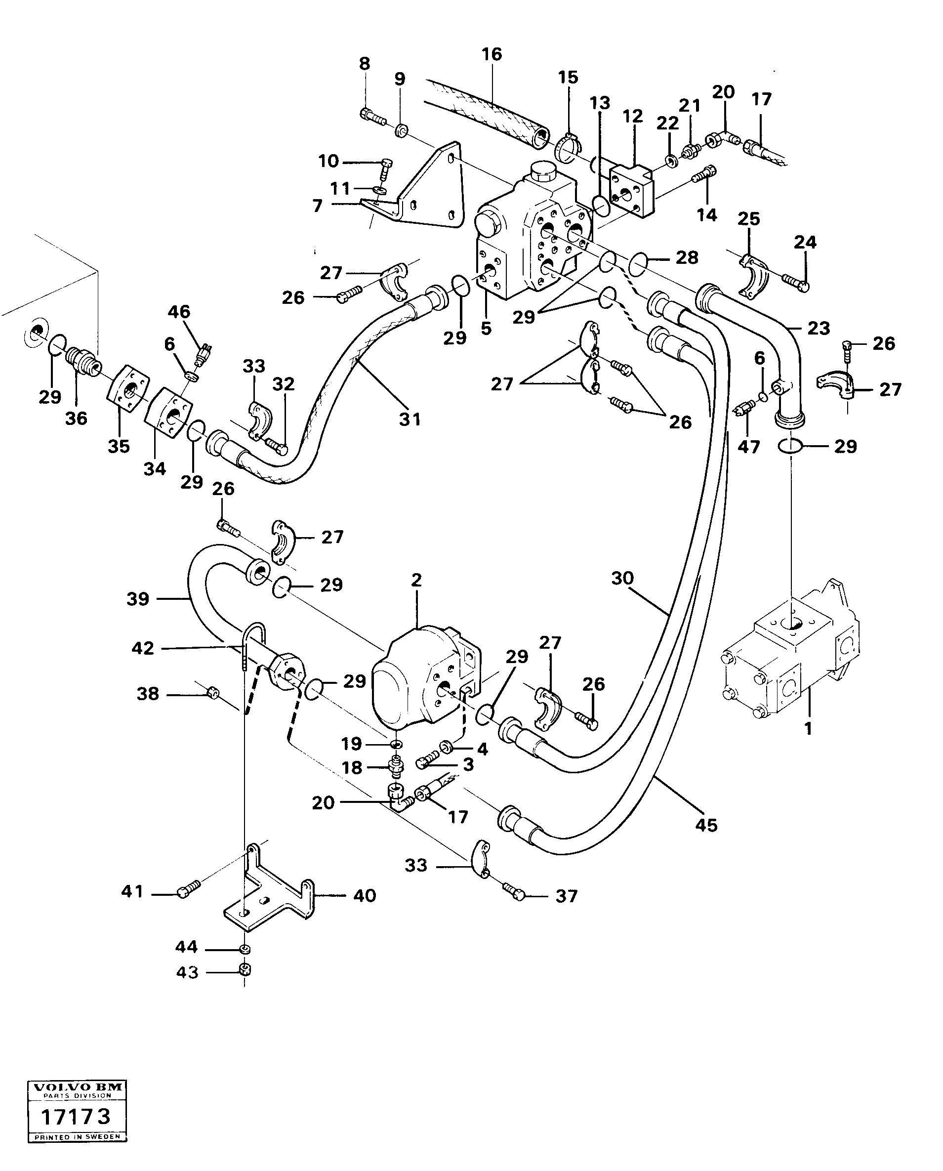 Timing gear casing VOE931832 VOLVO