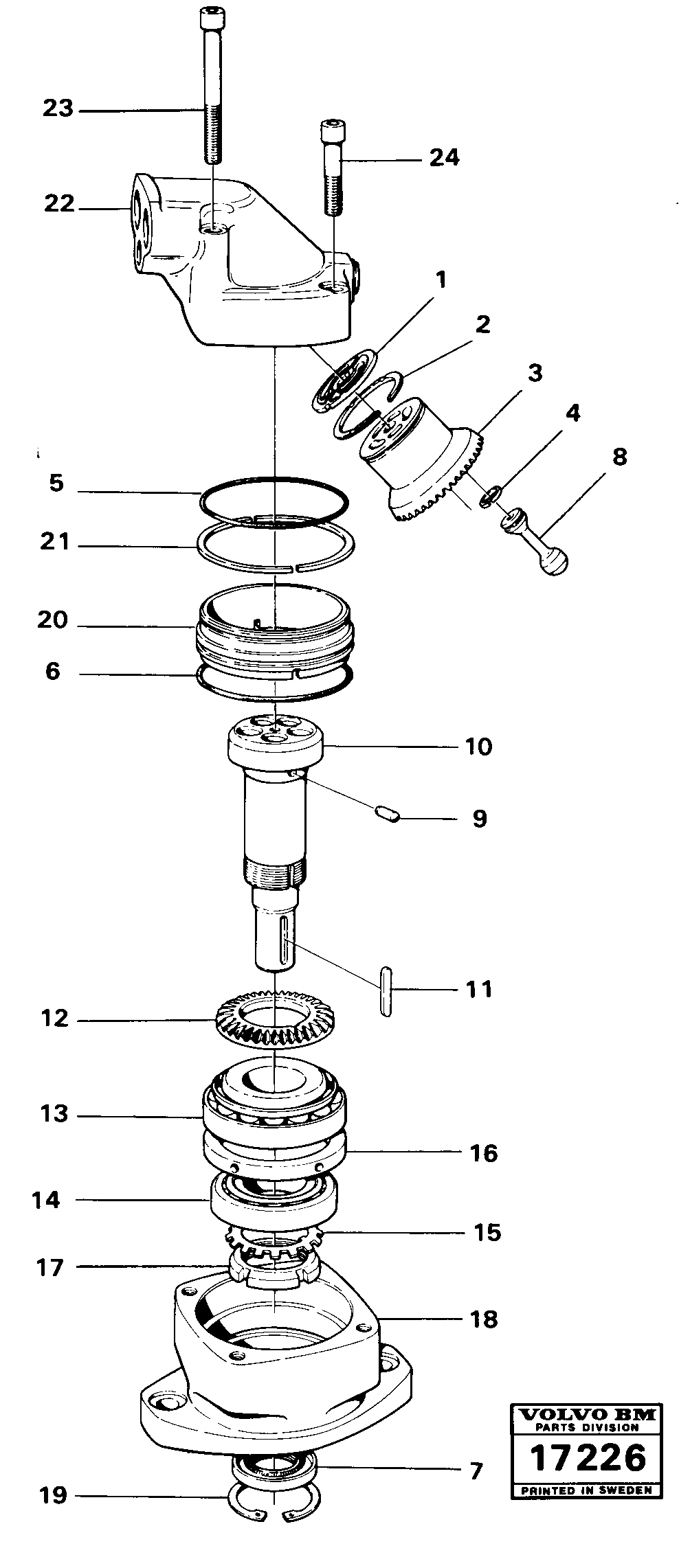 Rubber Clamp VOE3708658 VOLVO