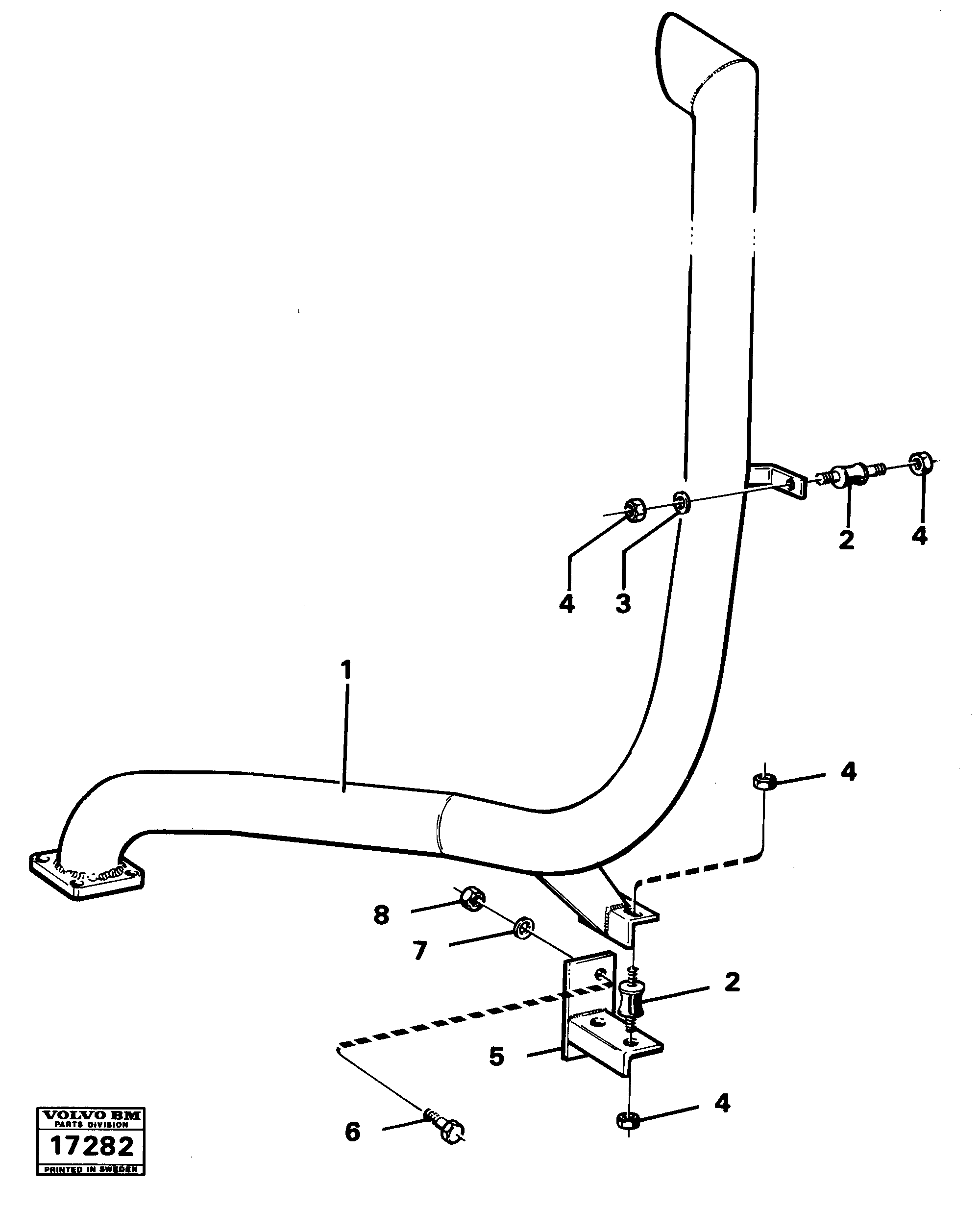 Exhaust Pipe VOE4866731 VOLVO