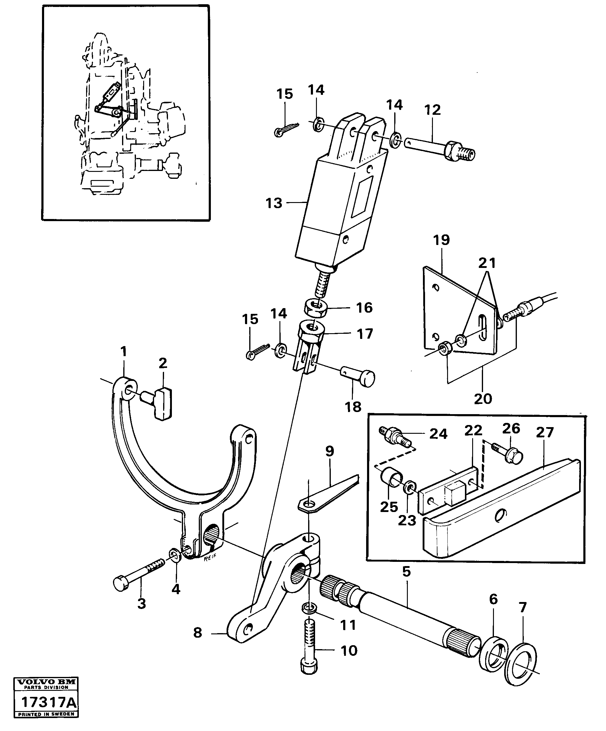Lock Pin VOE4940907 VOLVO