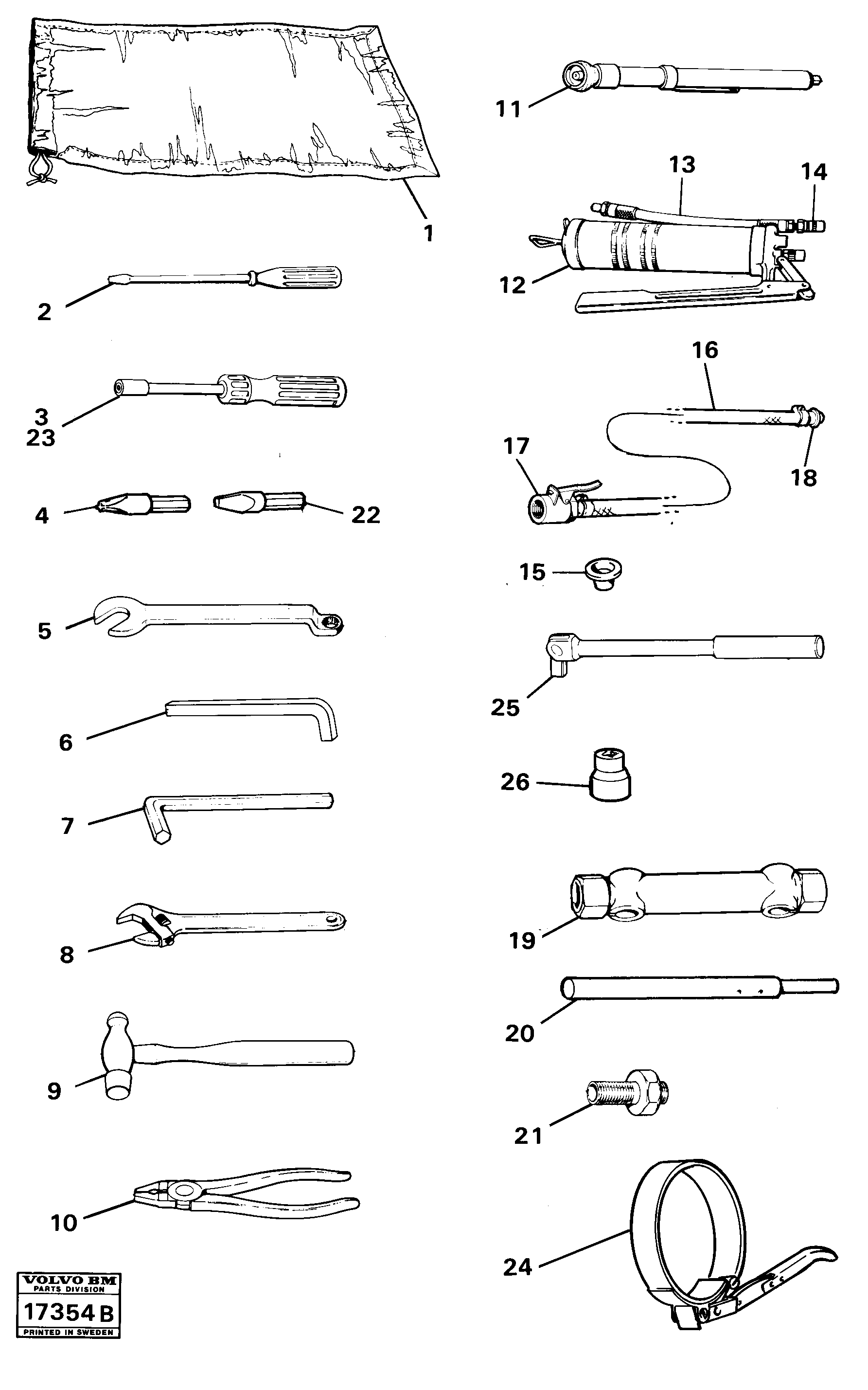 Socket wrench VOE13962250 VOLVO