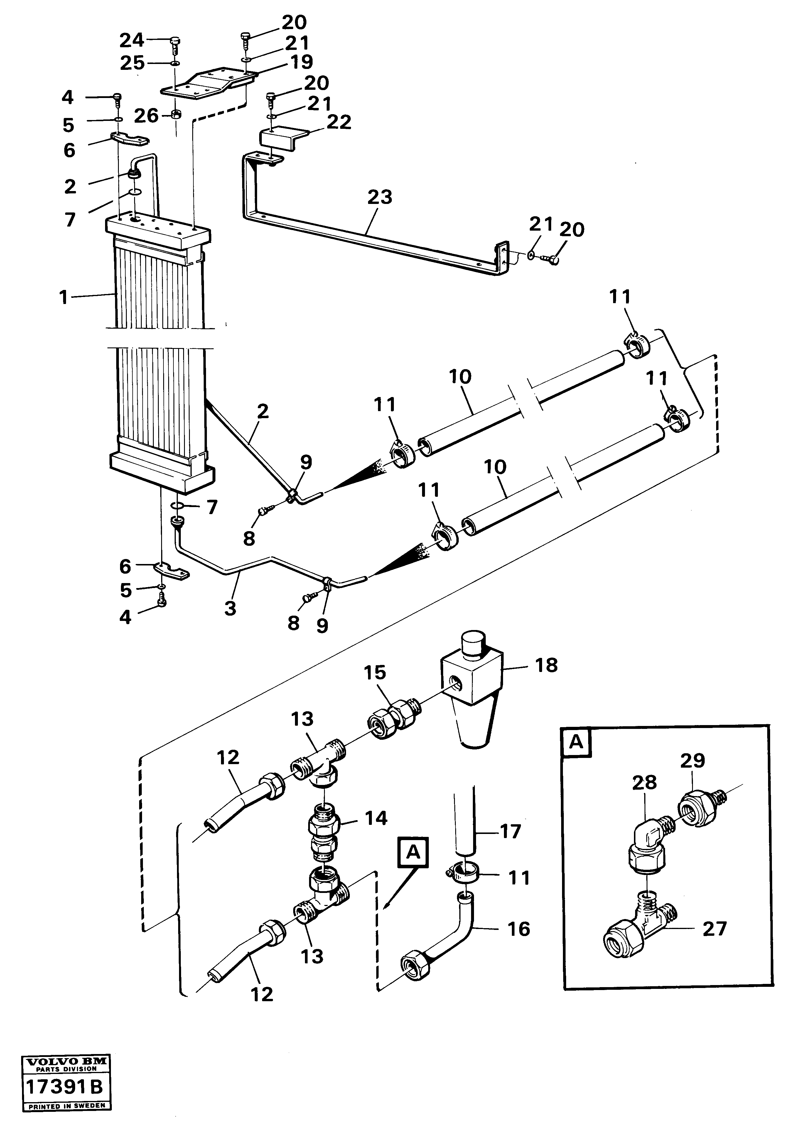 Mounting rail VOE190666 VOLVO