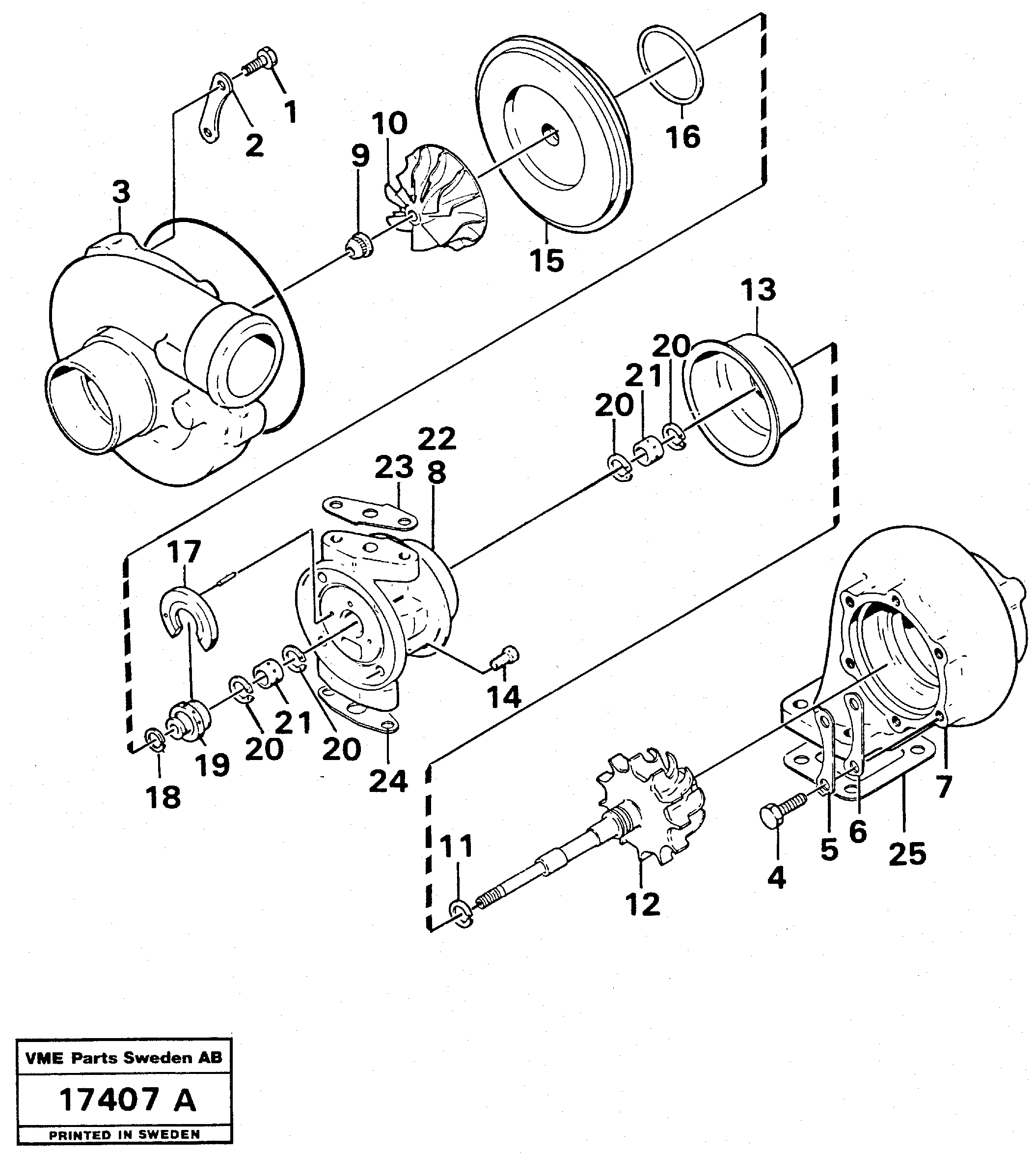 Starter Motor VOE1697153 VOLVO