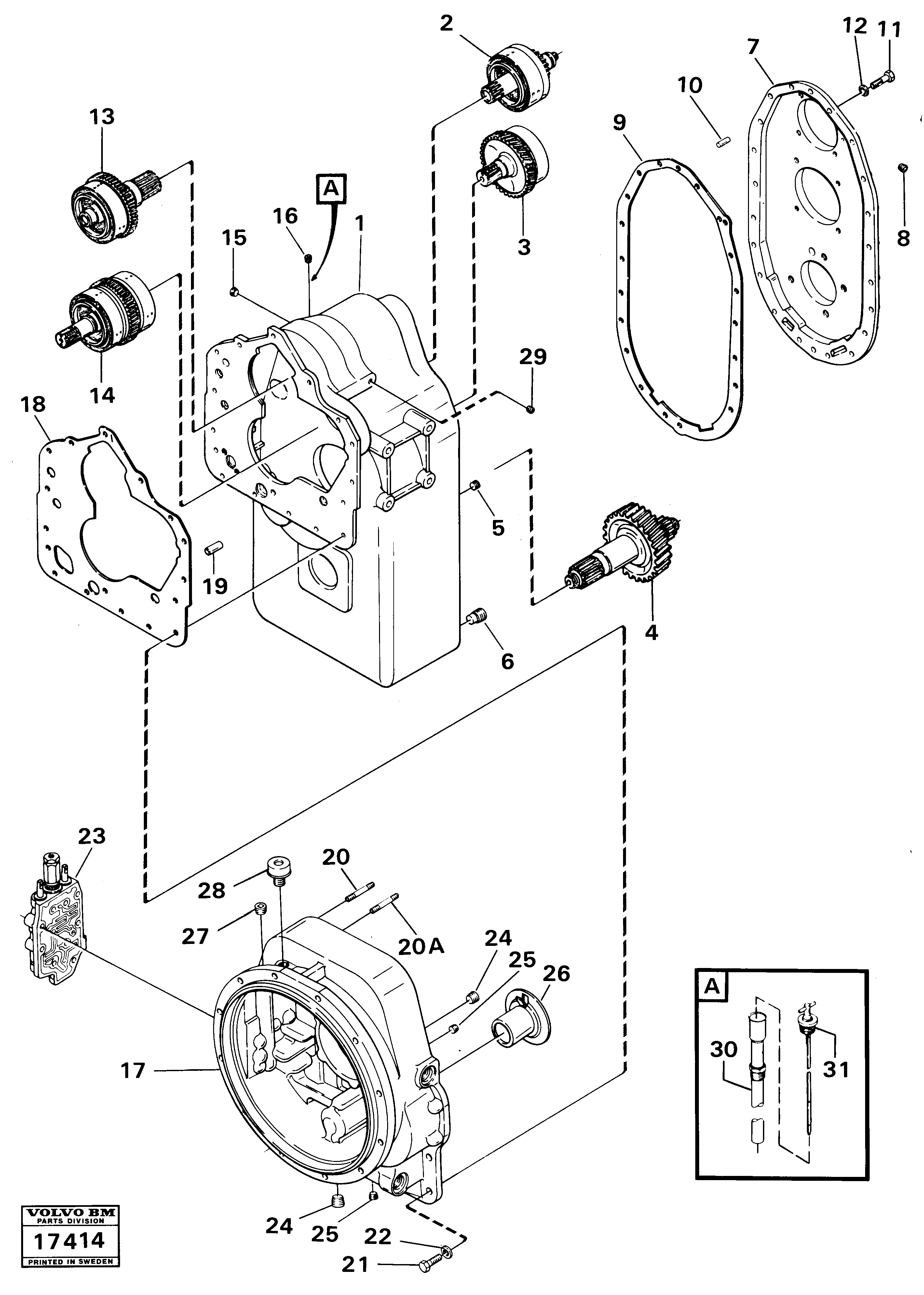 Transmission unit VOE4880883 VOLVO