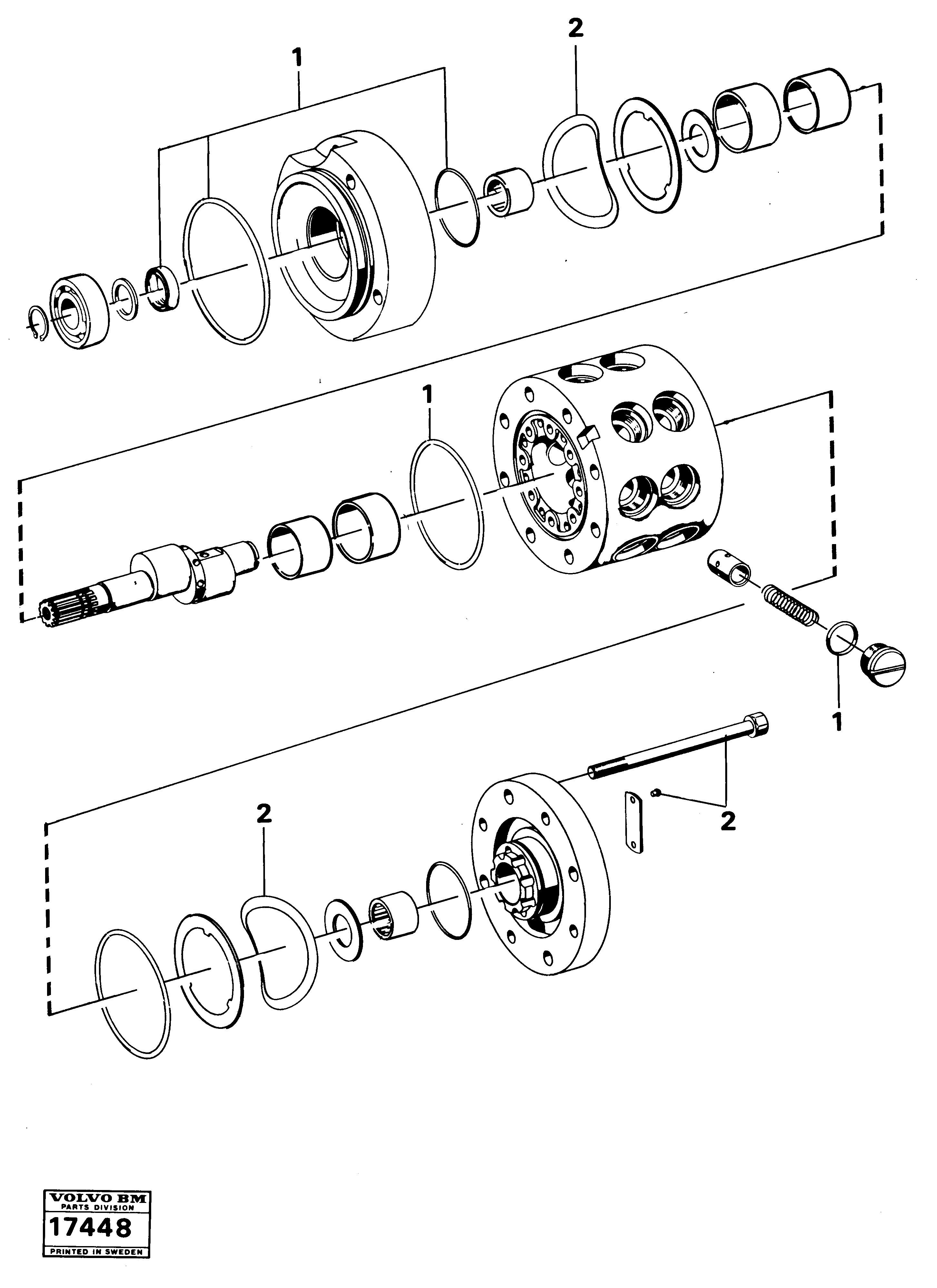 Bearing housing VOE6212627 VOLVO