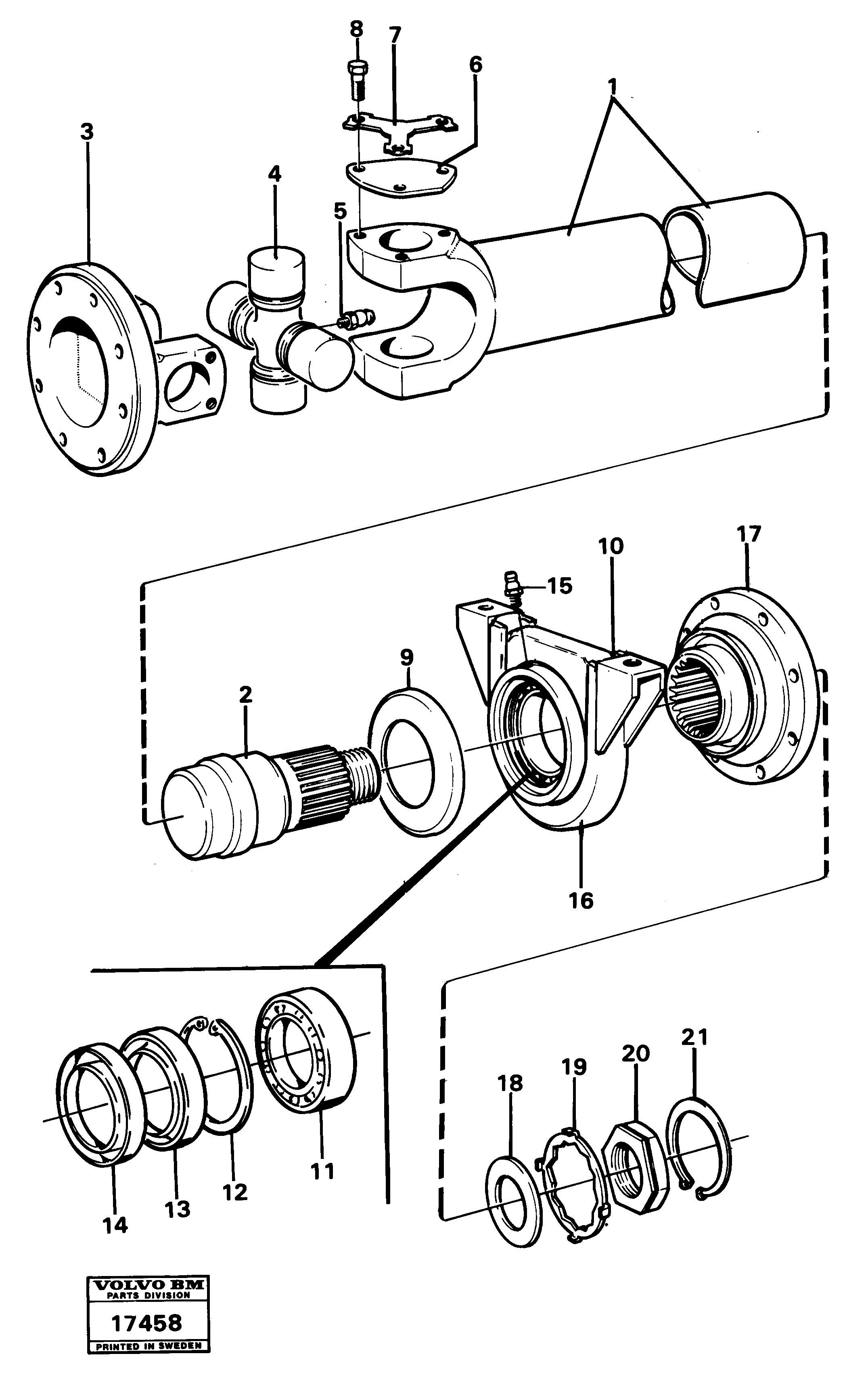 Bearing Half VOE1651032 VOLVO