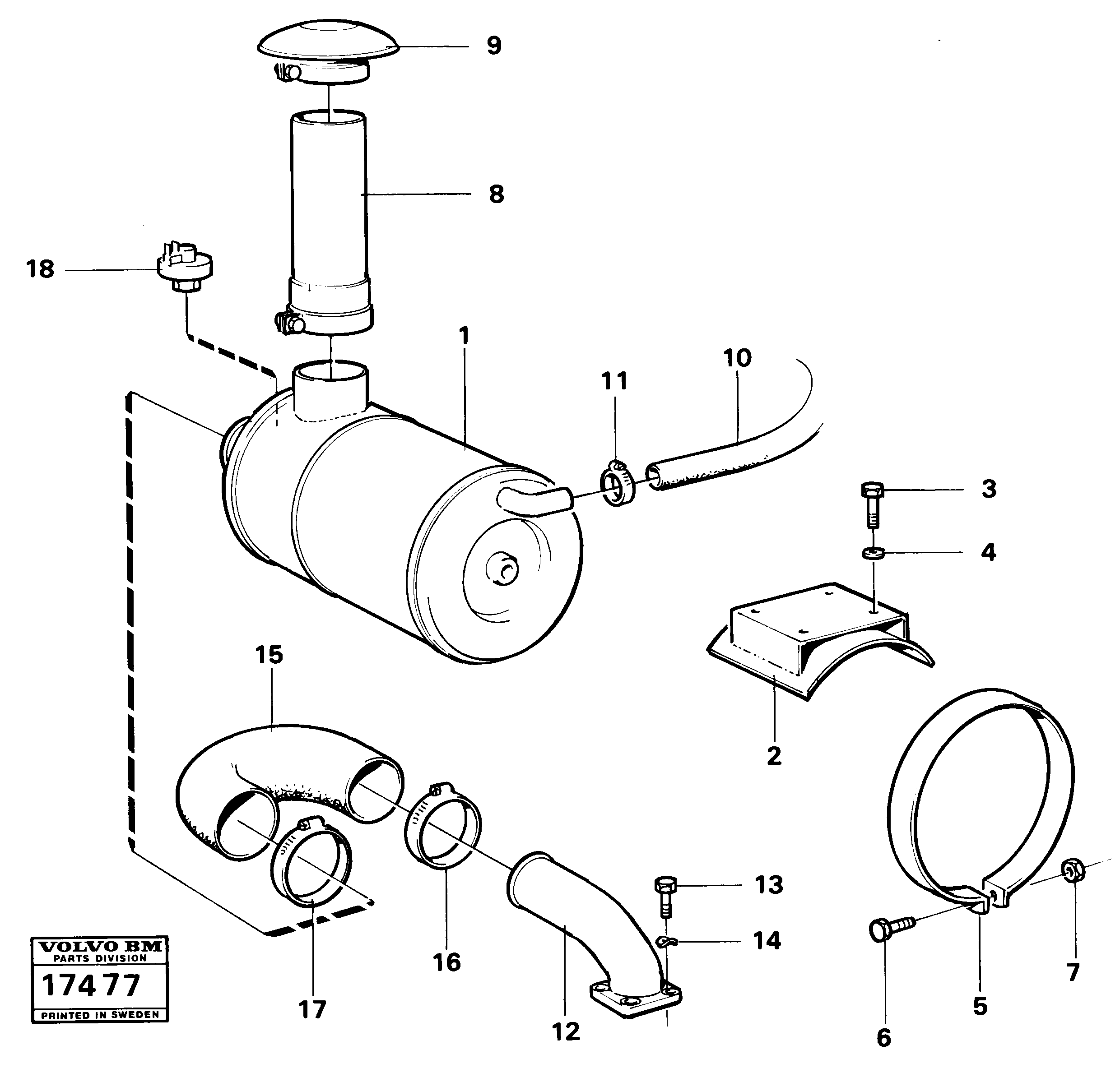 Inlet Pipe VOE4804801 VOLVO