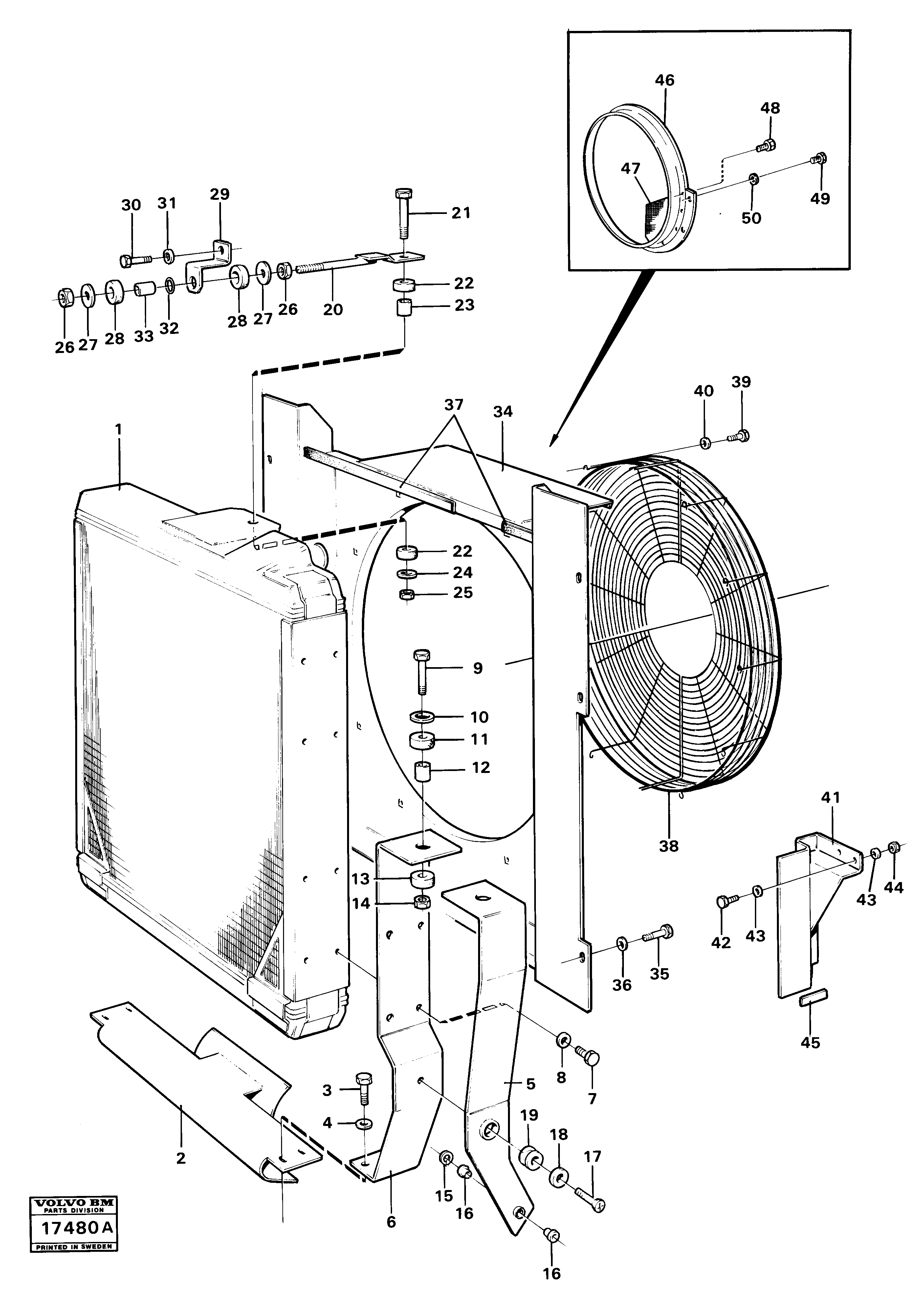 Fan Protector VOE4804754 VOLVO