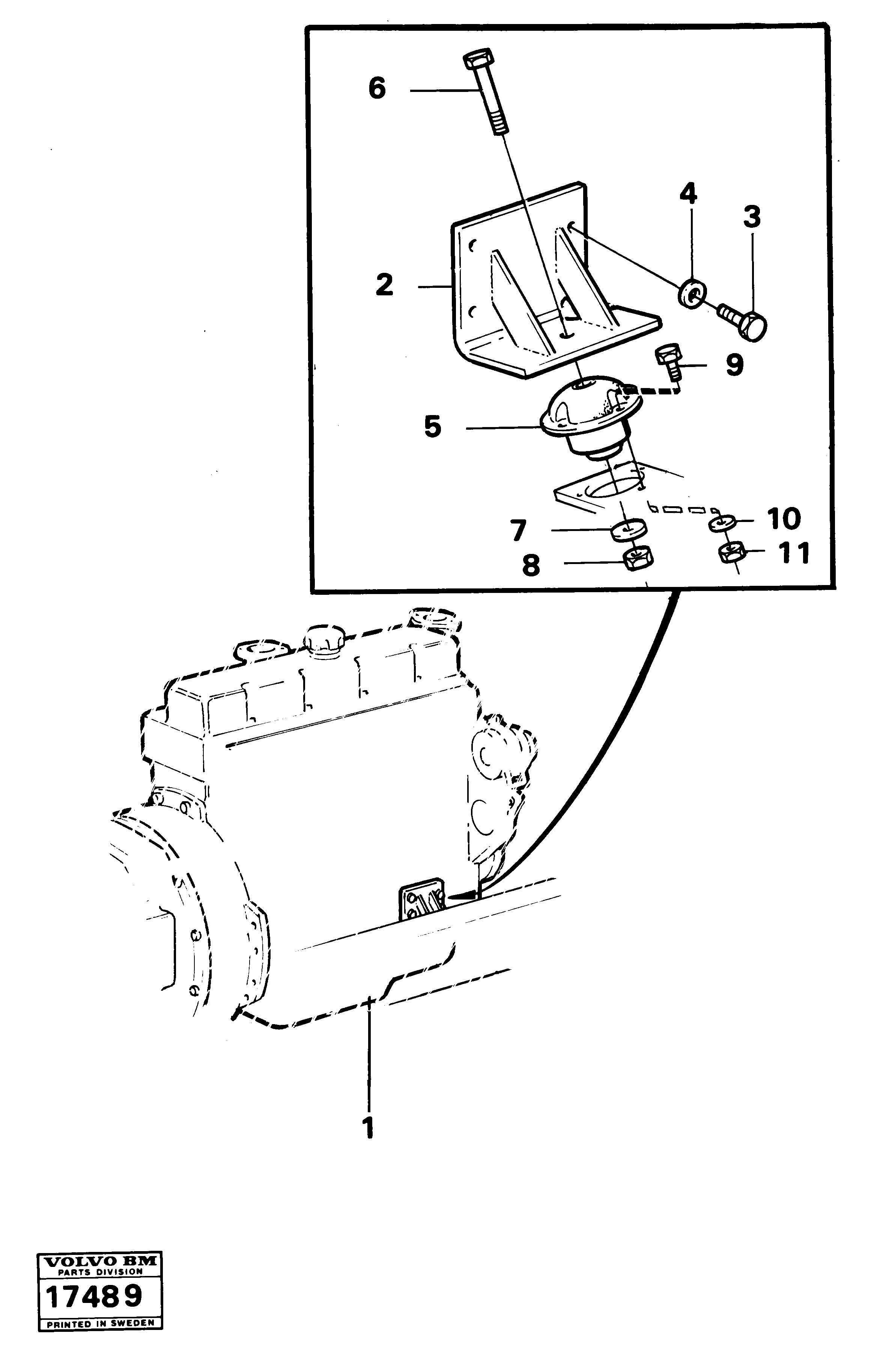 Seat frame VOE4939324 VOLVO
