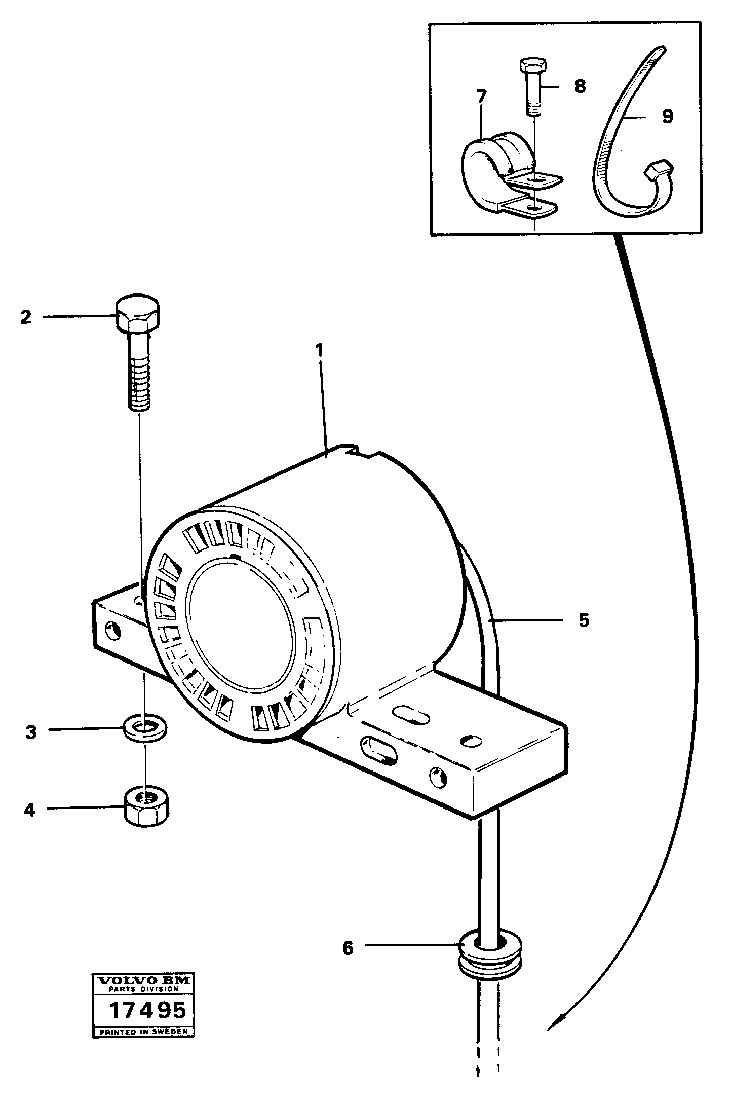 Rubber cushion VOE4947584 VOLVO